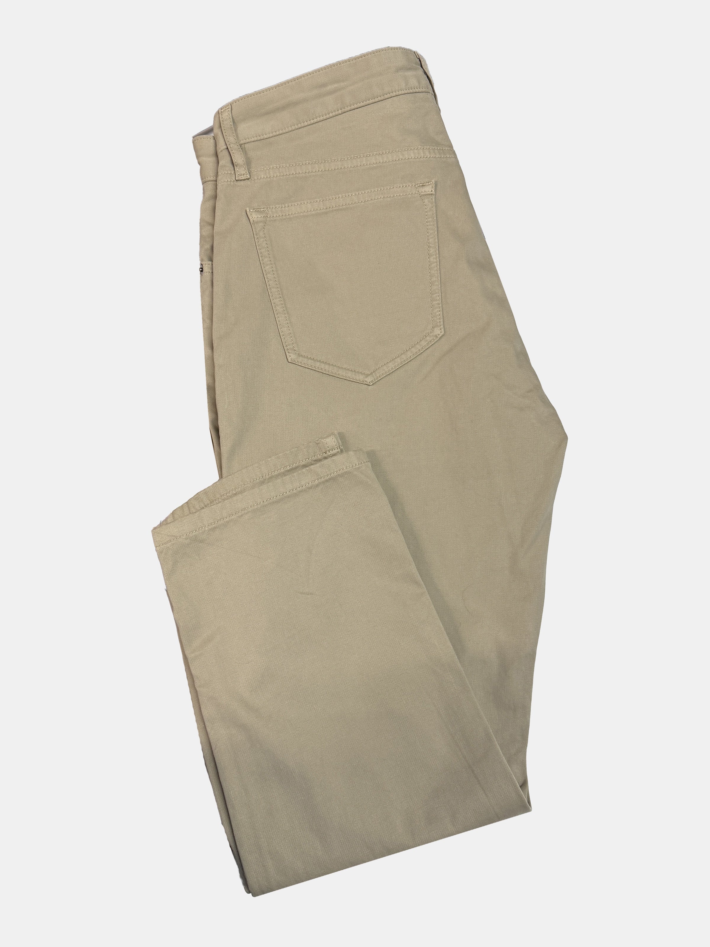 Sand Stretch Cotton Twill Five Pocket Pant - Production Sample - Lucky Last