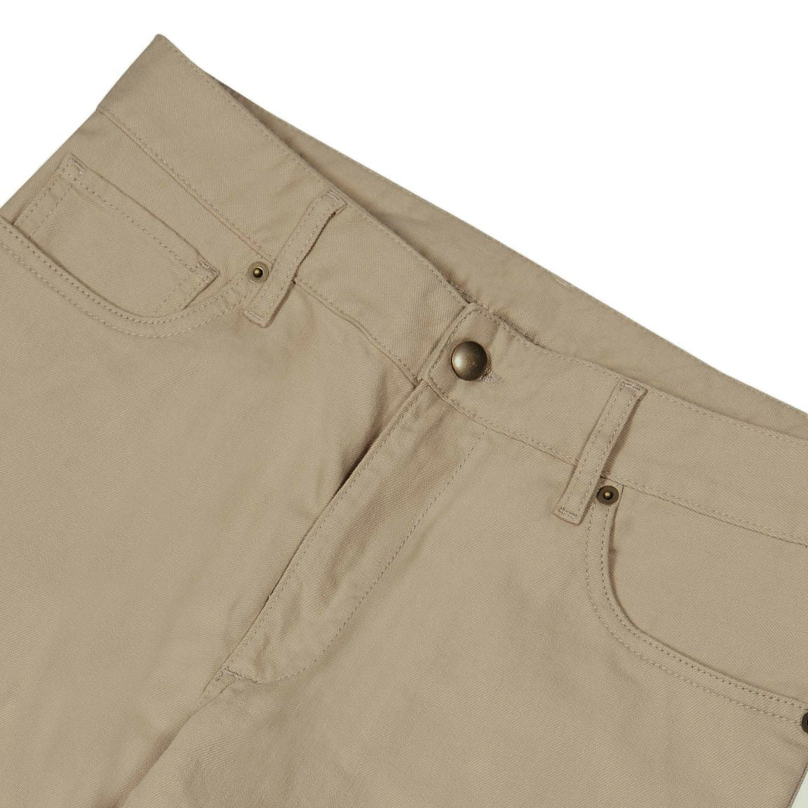 Sand Stretch Cotton Twill Five Pocket Pant - Production Sample - Lucky Last