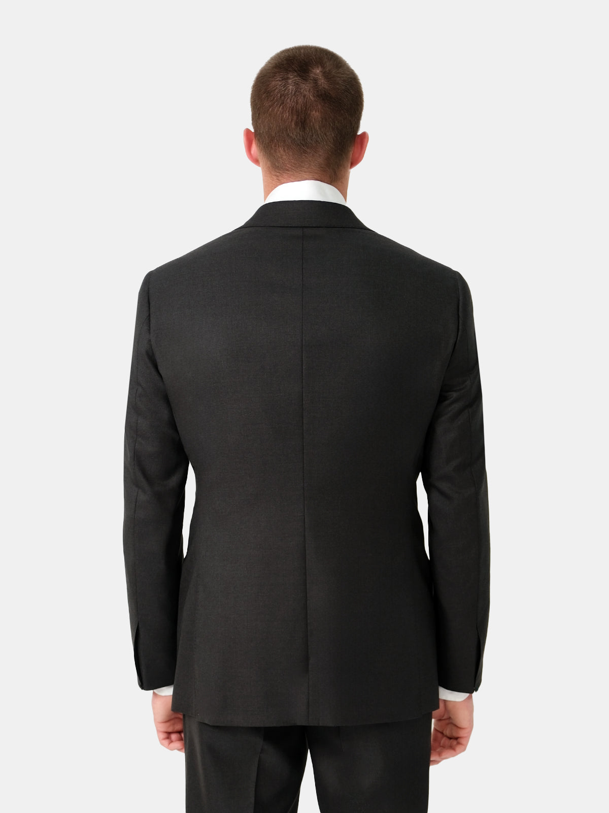 Charcoal Twill Single Breasted Serchio Suit