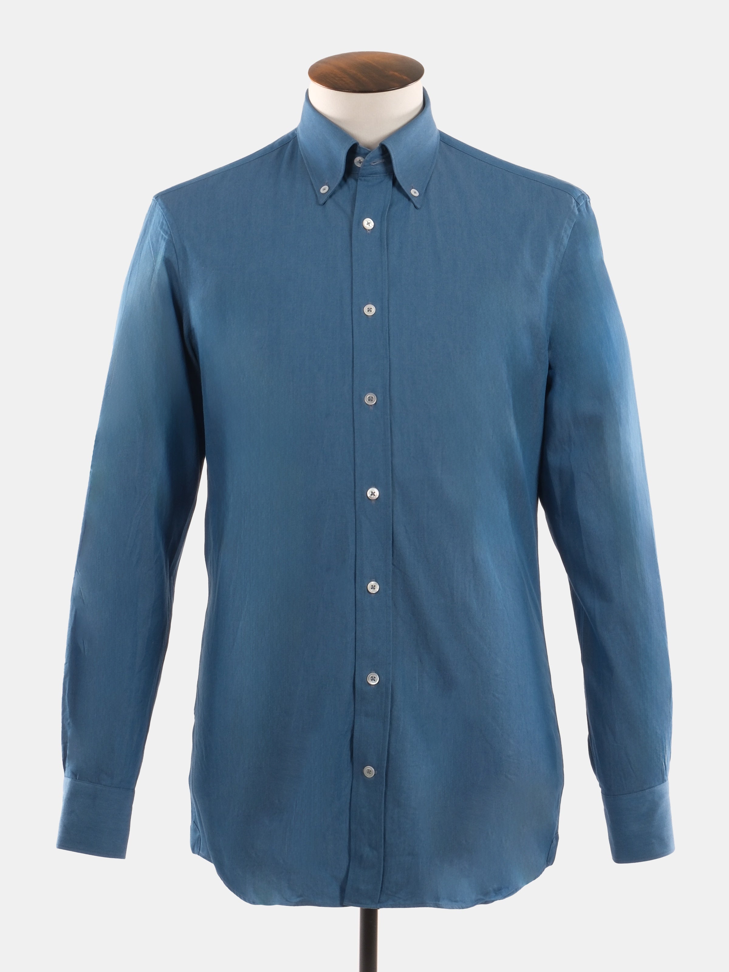 Serpico Washed Denim Button Down - Drift