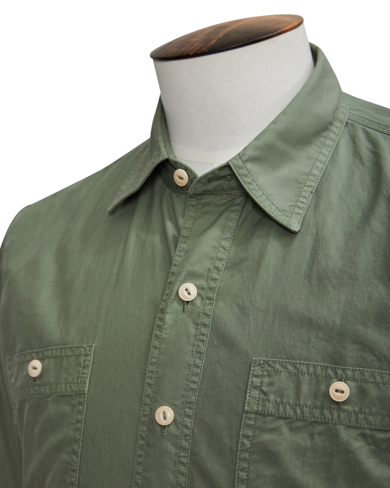 Fortela Sage Green Double Pocket Overshirt