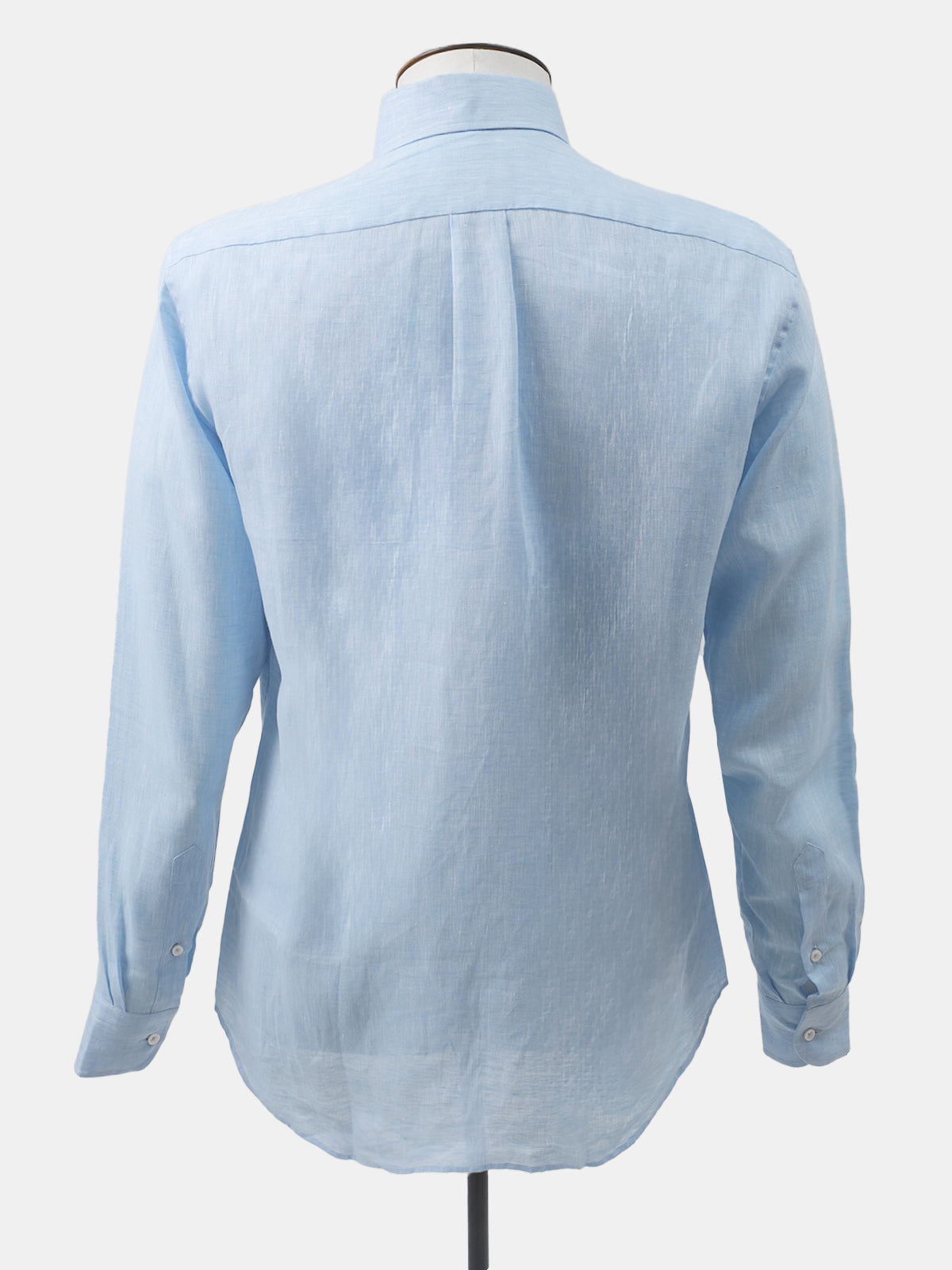 Sky Blue Long Sleeve Linen Shirt Sample