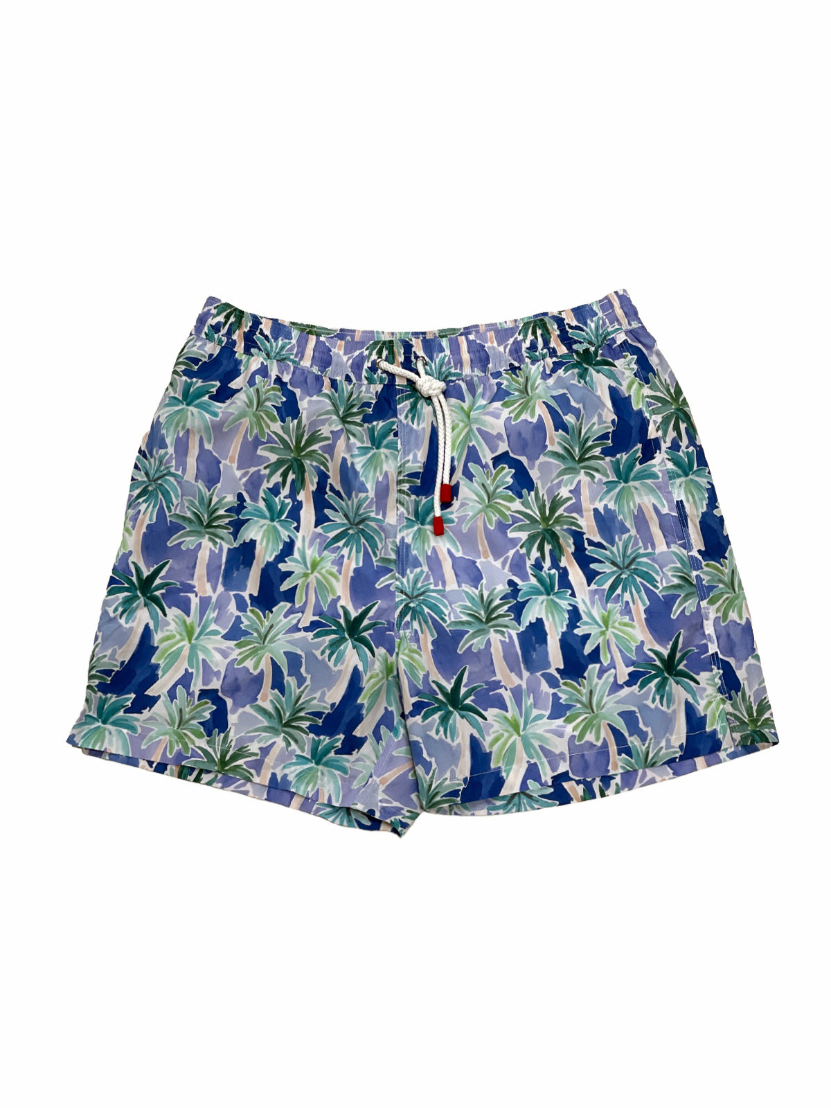 Abstract Floral Printed Swim Shorts