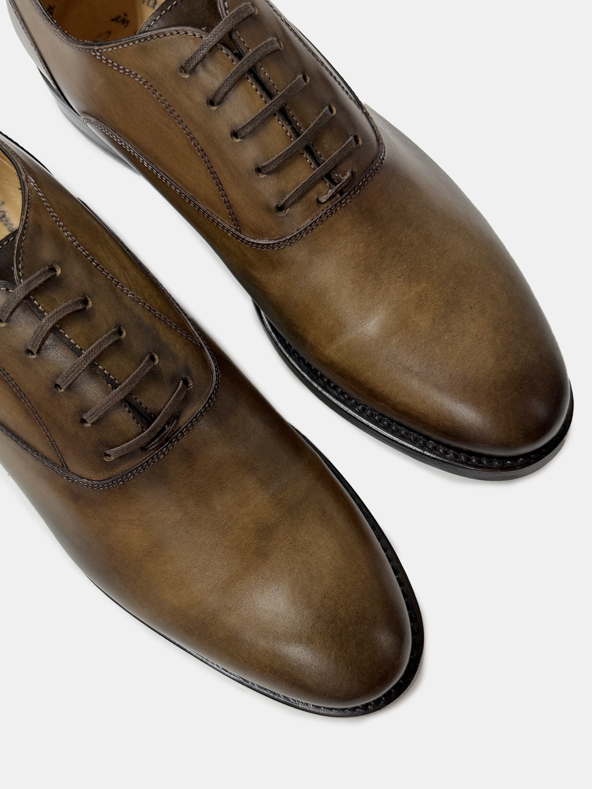 Tan Oxford Plain Tip Lace-up Shoe - Sample