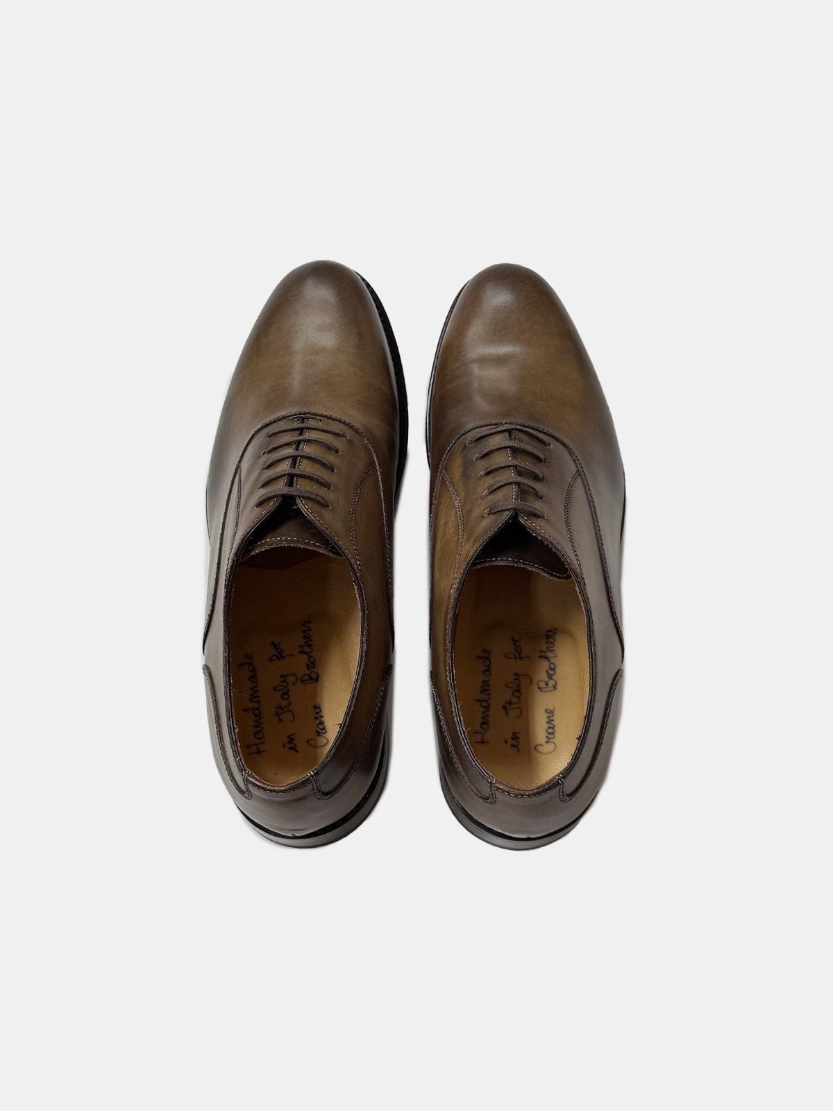 Tan Oxford Plain Tip Lace-up Shoe - Sample