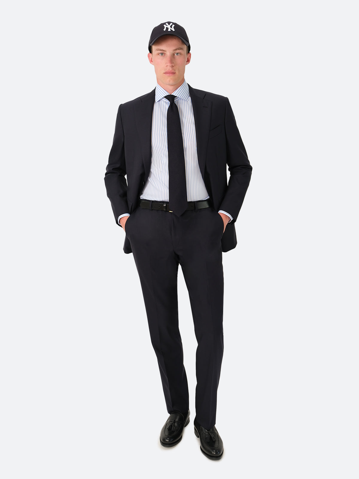 Navy Twill Single Breasted Tiber Suit