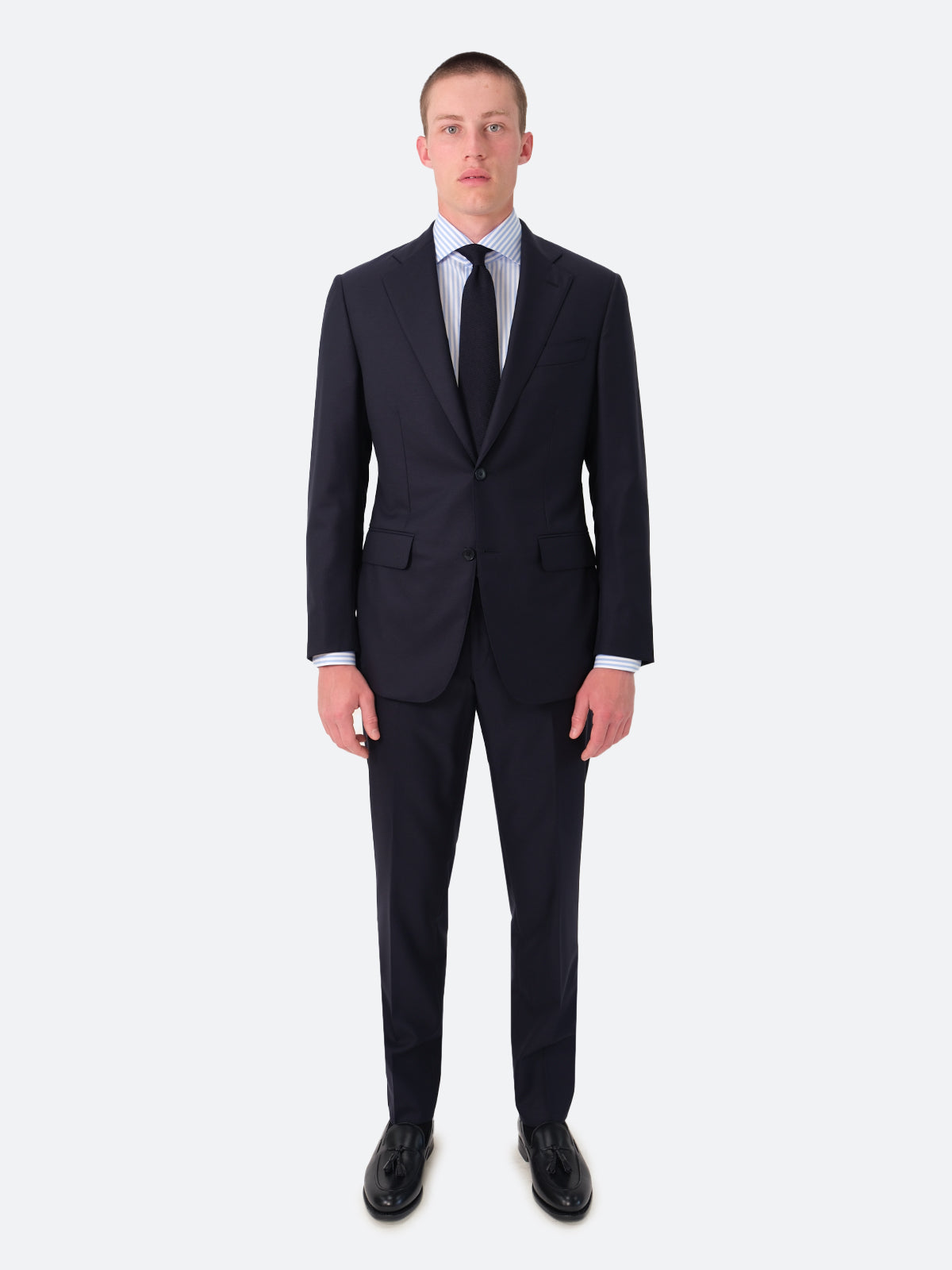 Navy Twill Single Breasted Tiber Suit