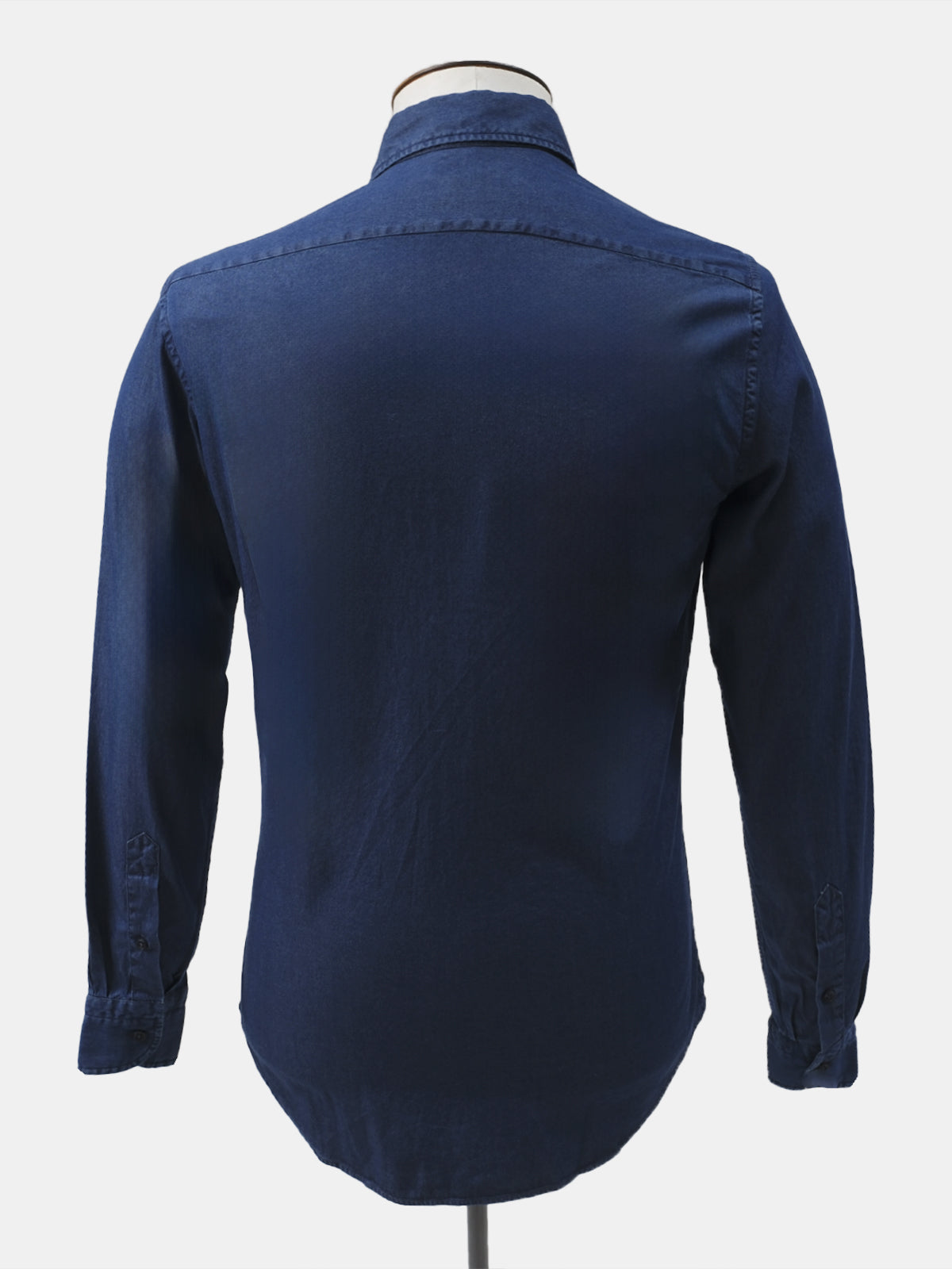 Blue Denim Cutaway Collar Shirt