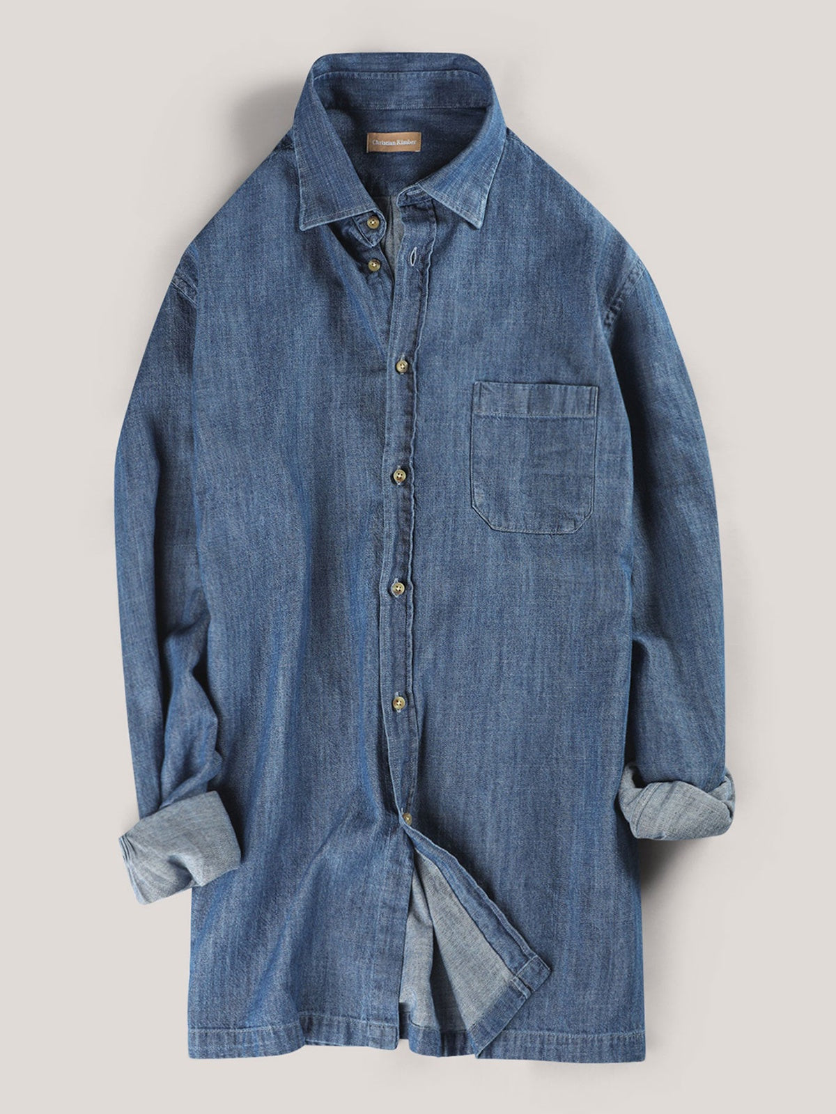 Christian Kimber Stone Washed Denim Shirt