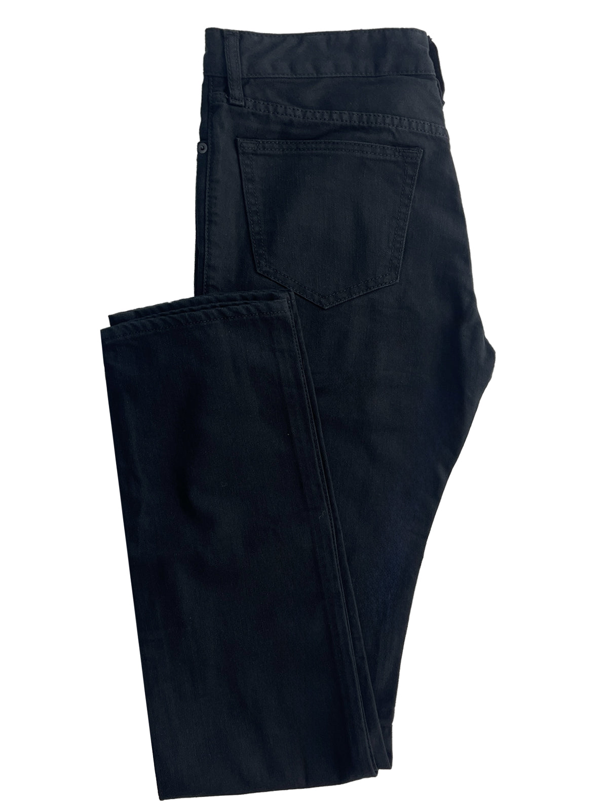 Washed Five Pocket Pant - Black Stretch Twill