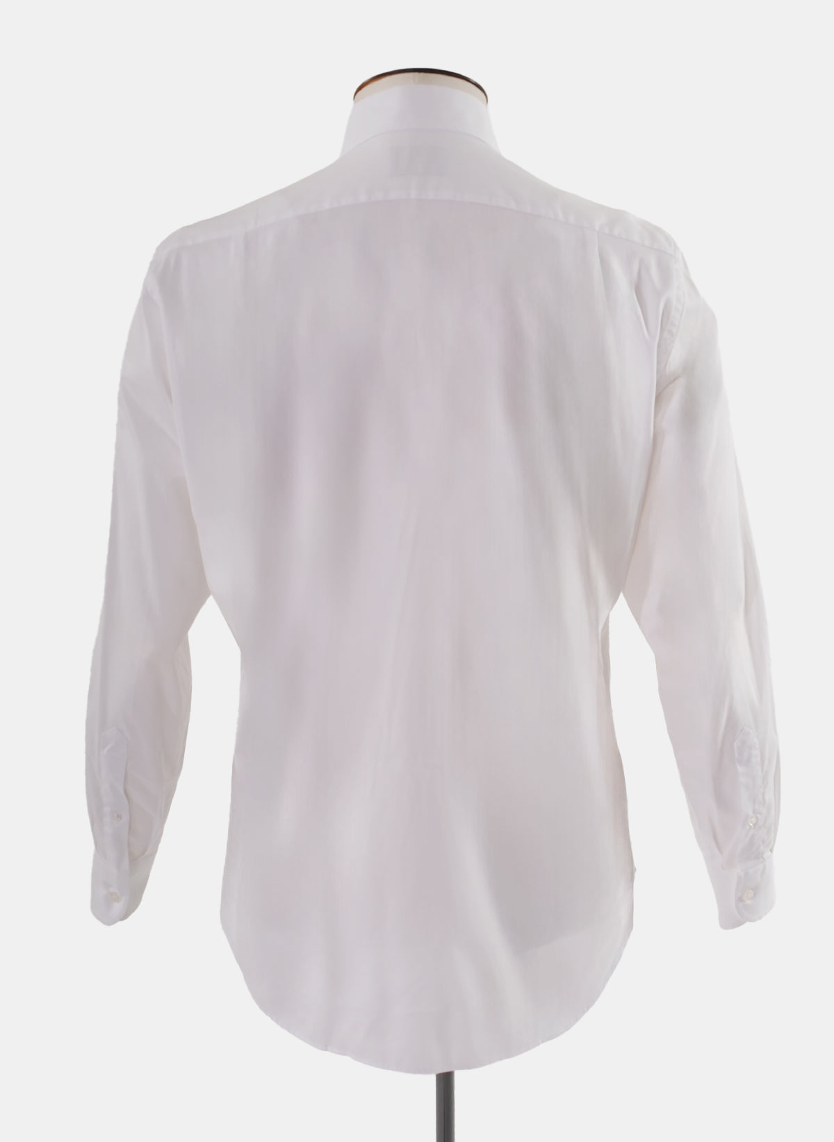 White Fine Twill Button Down Shirt - Sample  - LUCKY LAST