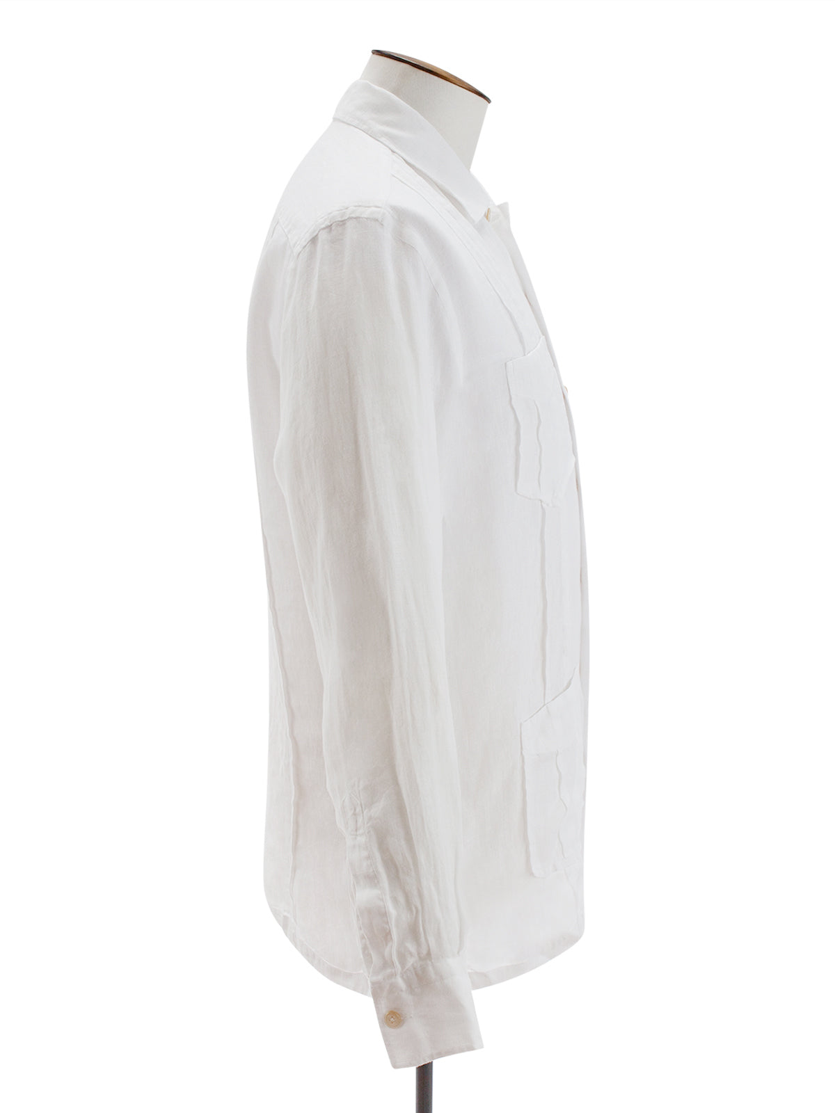 White Linen Guayabera Shirt