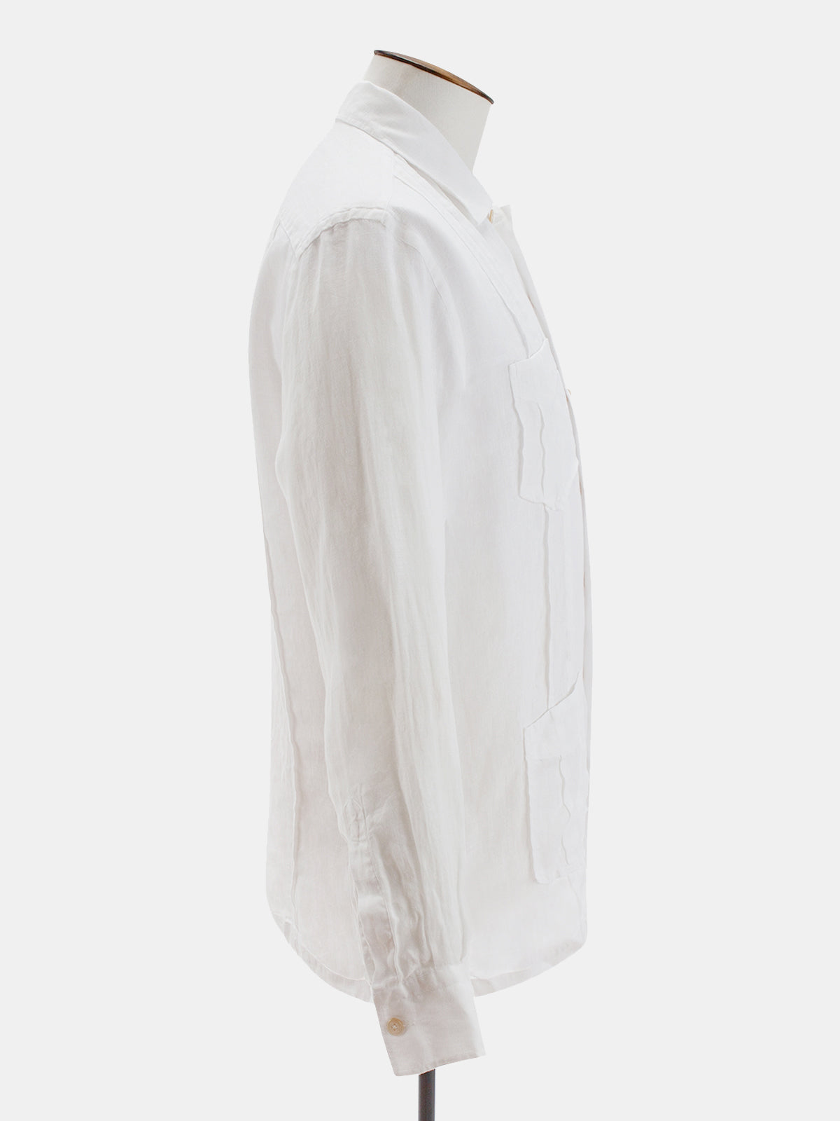 White Linen Guayabera Shirt