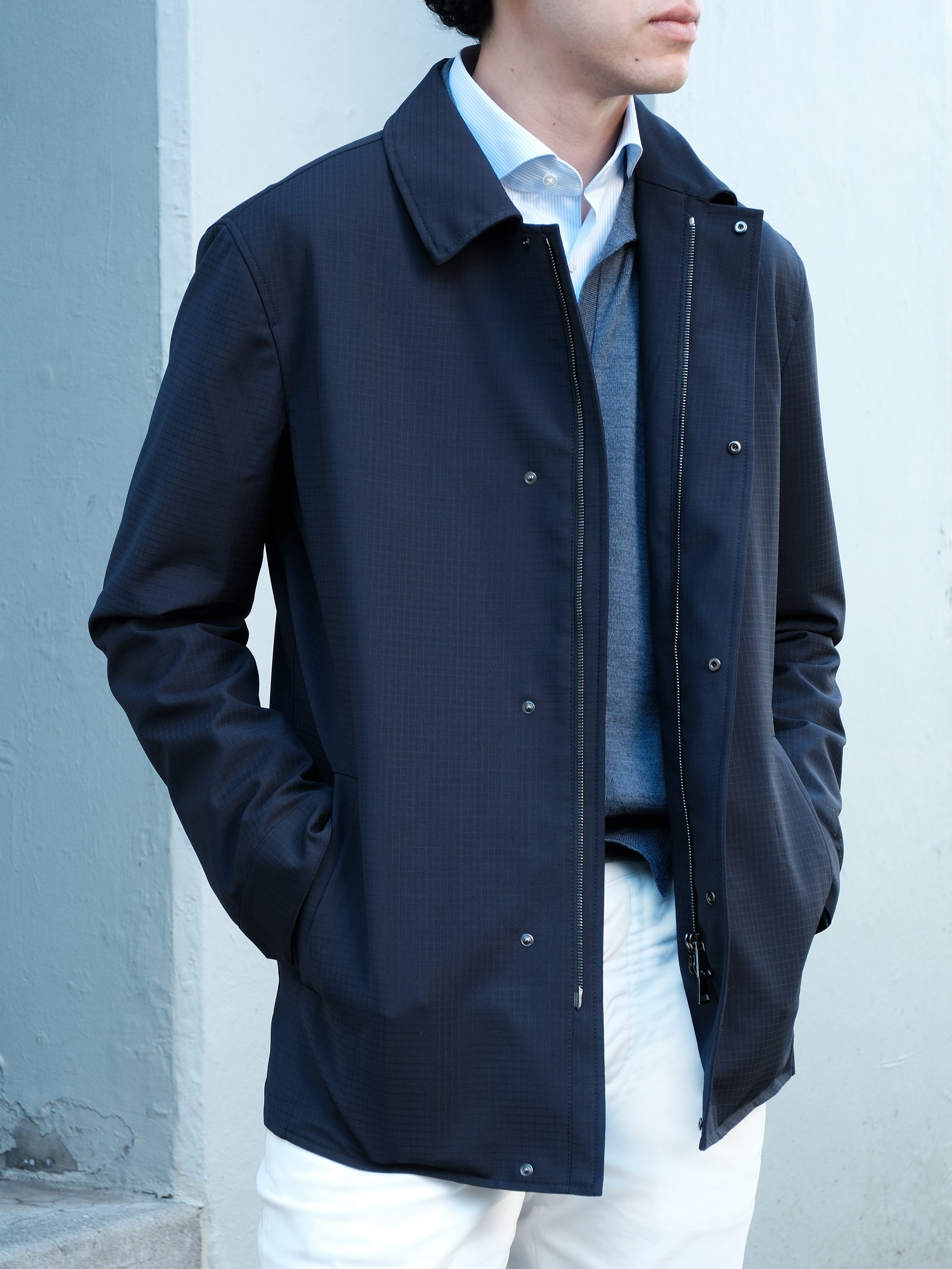 Zefiro Coat – Navy Ripstop