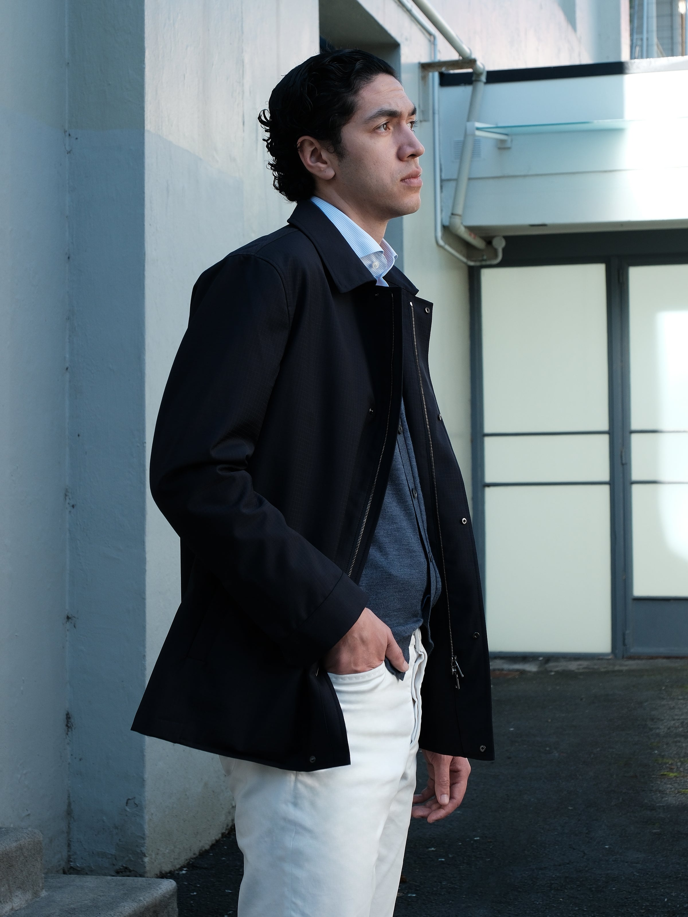Zefiro Coat – Navy Ripstop