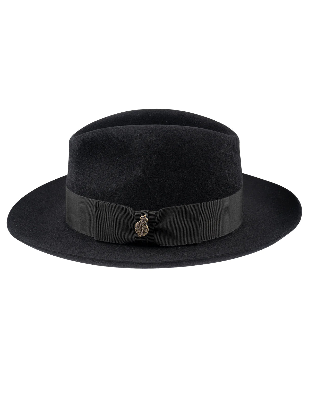 Christys' Classic Felt Fedora Hat - Black