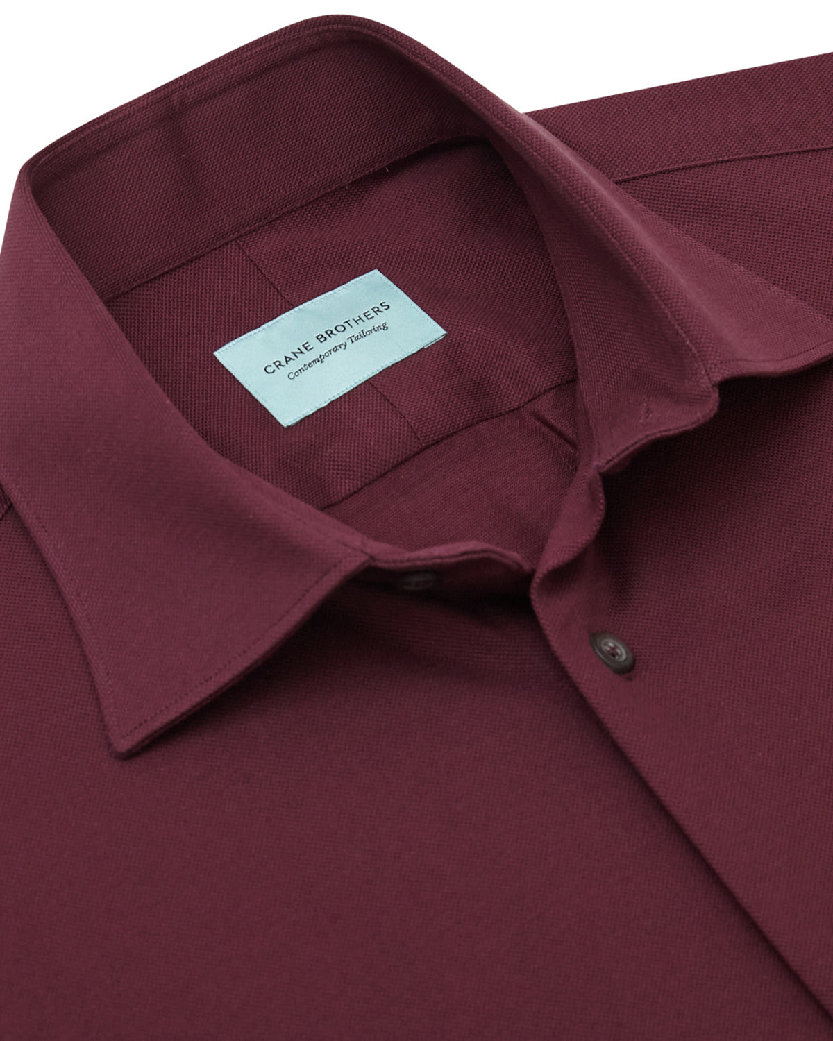 Sangria Pique Cotton Long Sleeve Polo Shirt