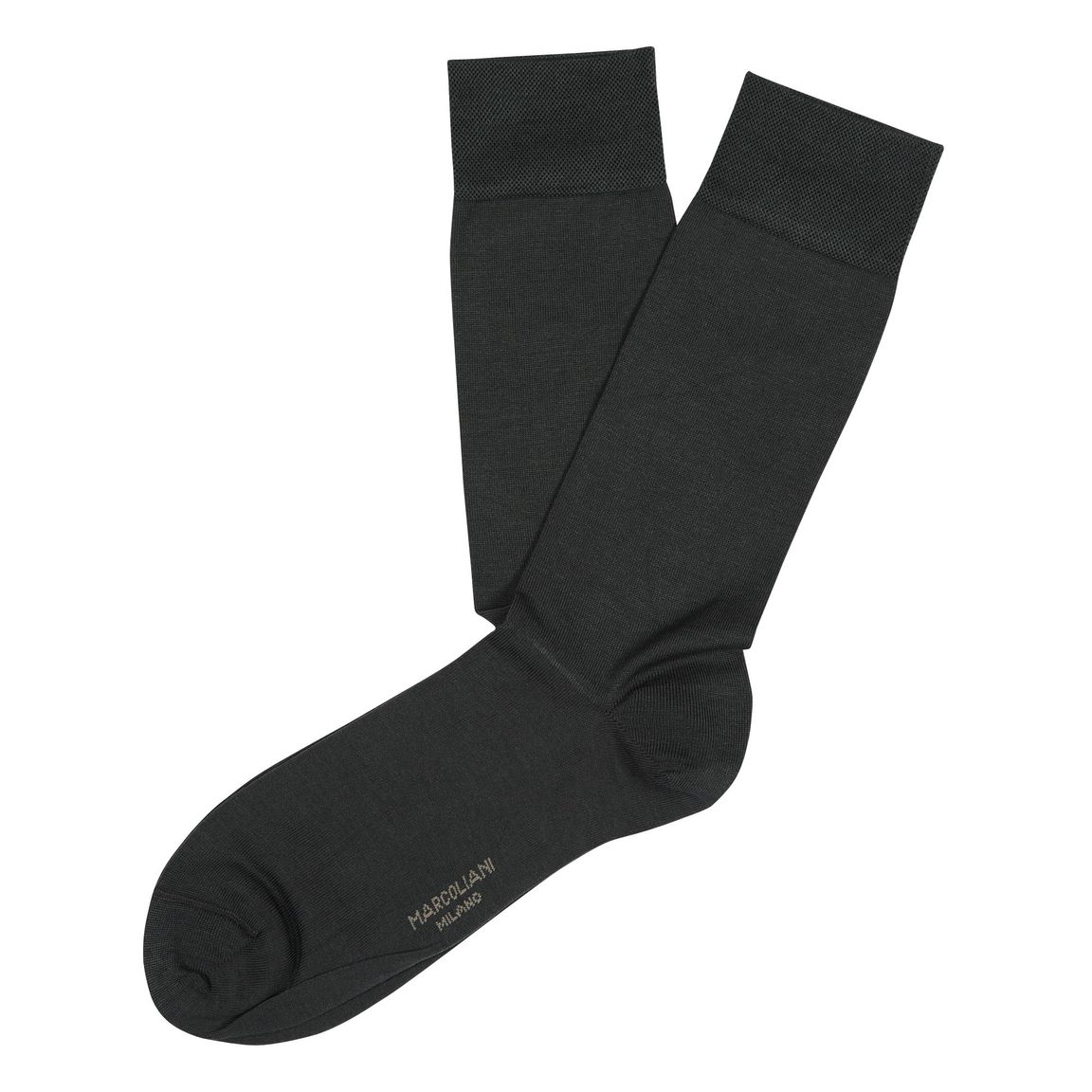 Marcoliani Pima Cotton Classic Plain Asphalt Socks