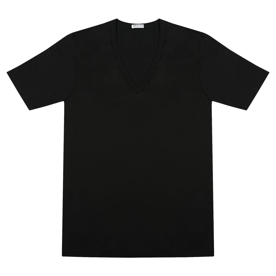 Bresciani Black V-Neck T-Shirt