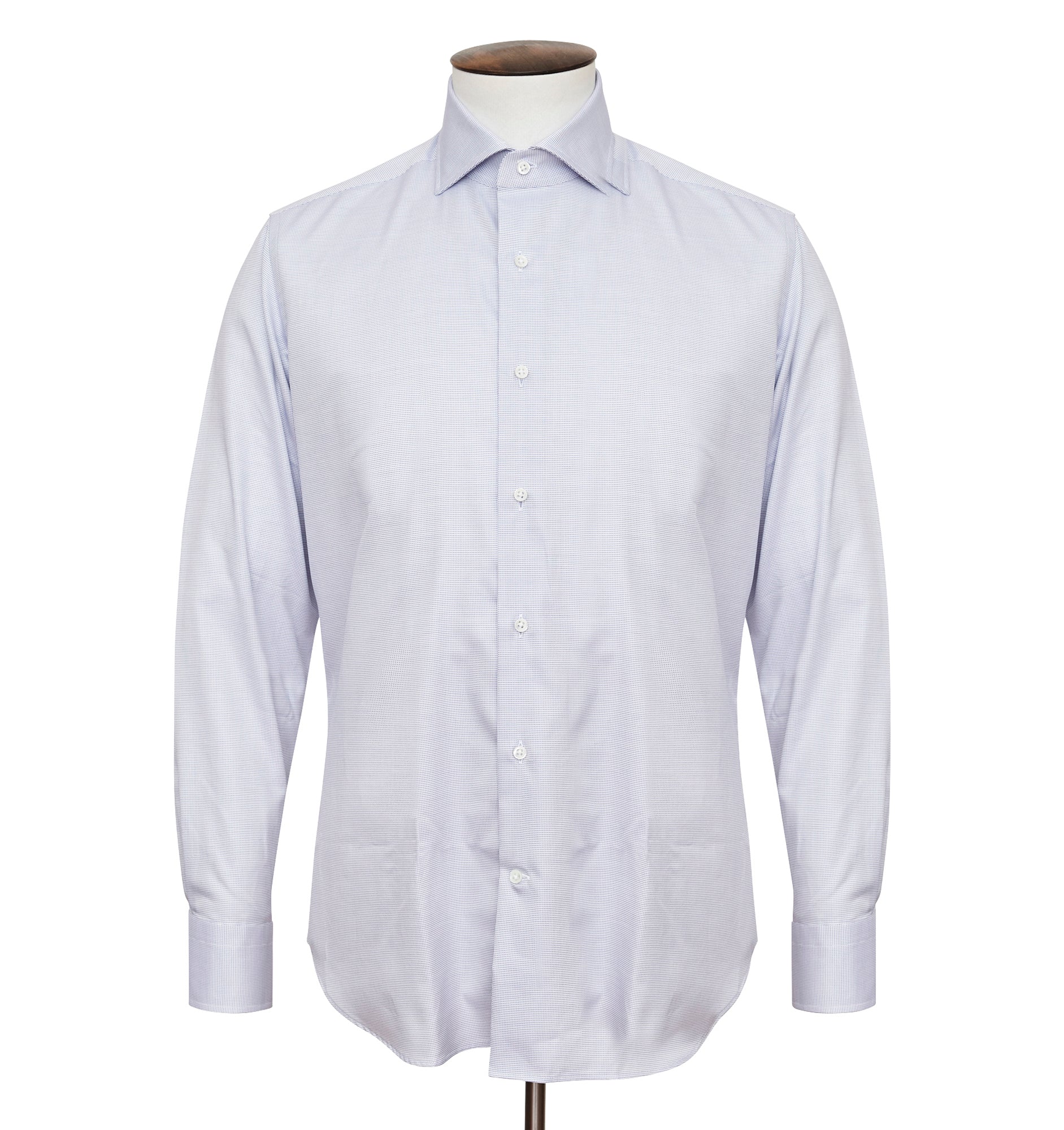 Blue Dobby Oxford Cutaway Collar Shirt