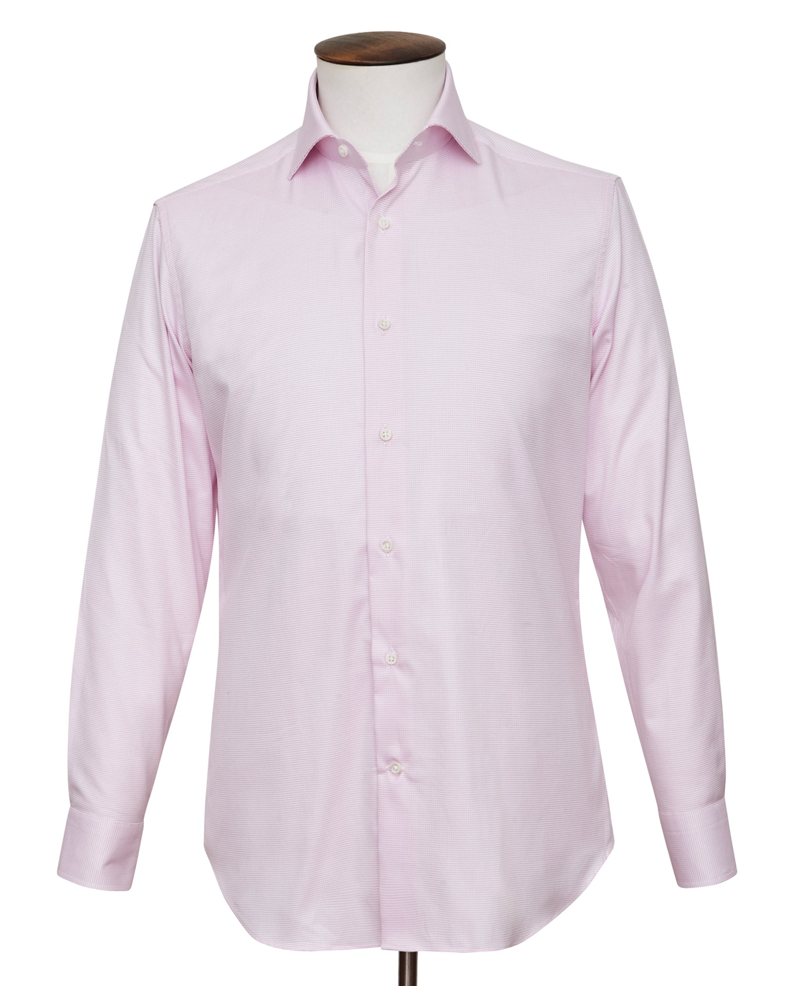Dusty Pink Birdseye Cutaway Collar Shirt