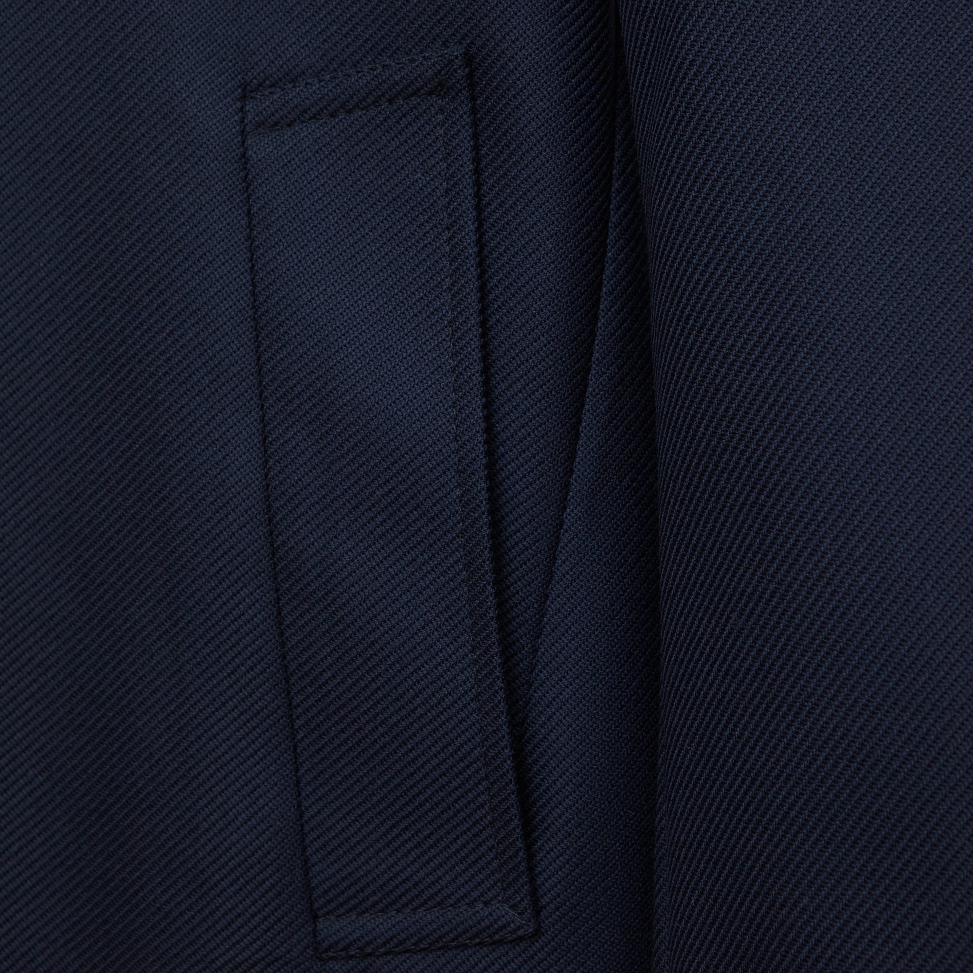 Midnight Navy Loro Piana Storm System Single-Breasted Car Coat With Liner