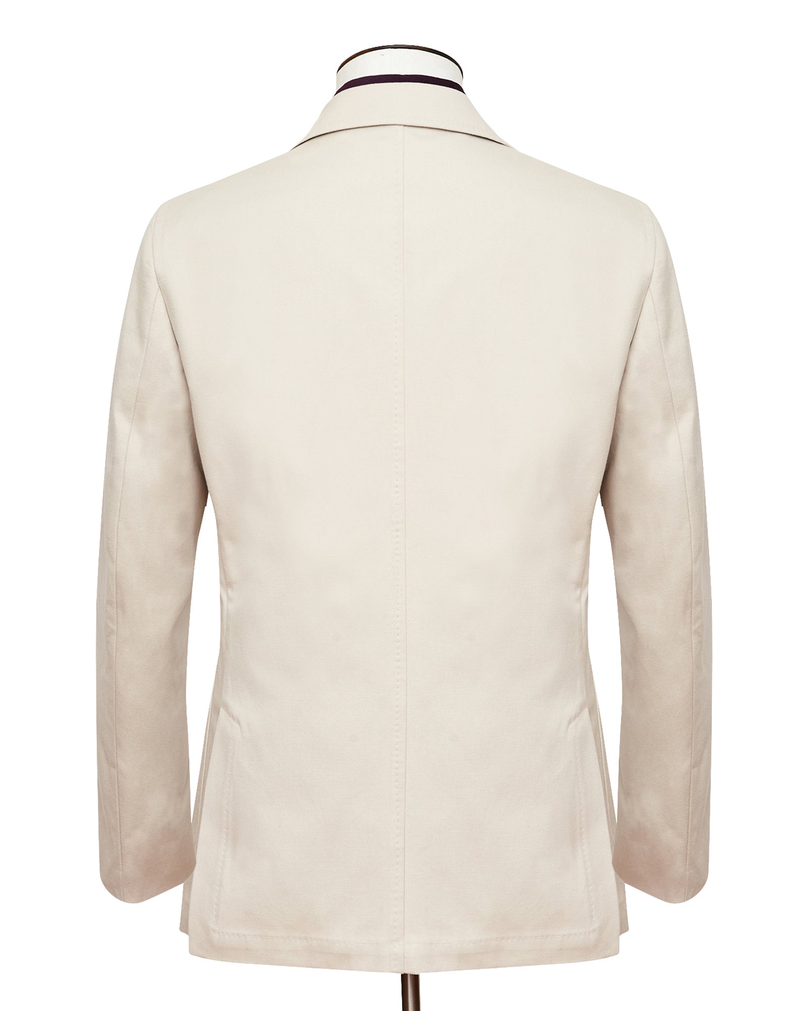 Cream Cotton Canvas Standard Jacket