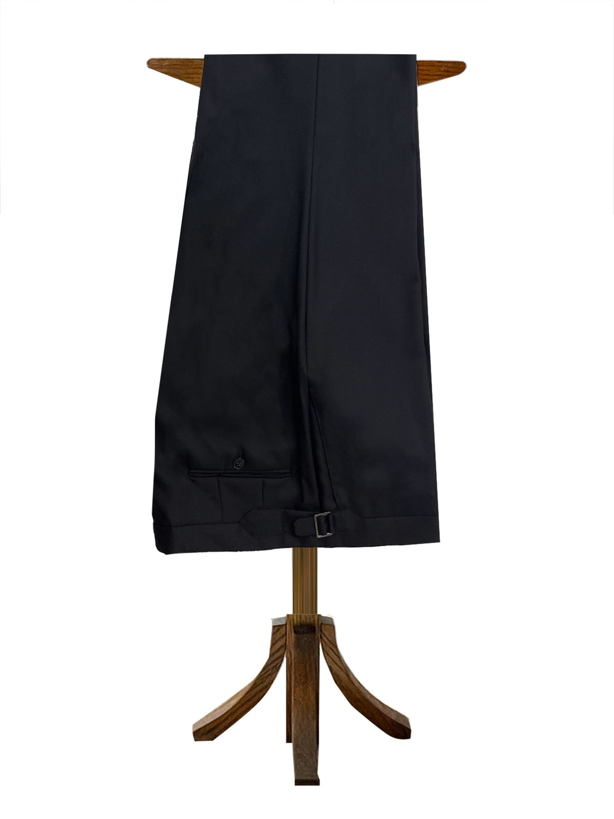 Black Wool Trouser with Side Adjuster