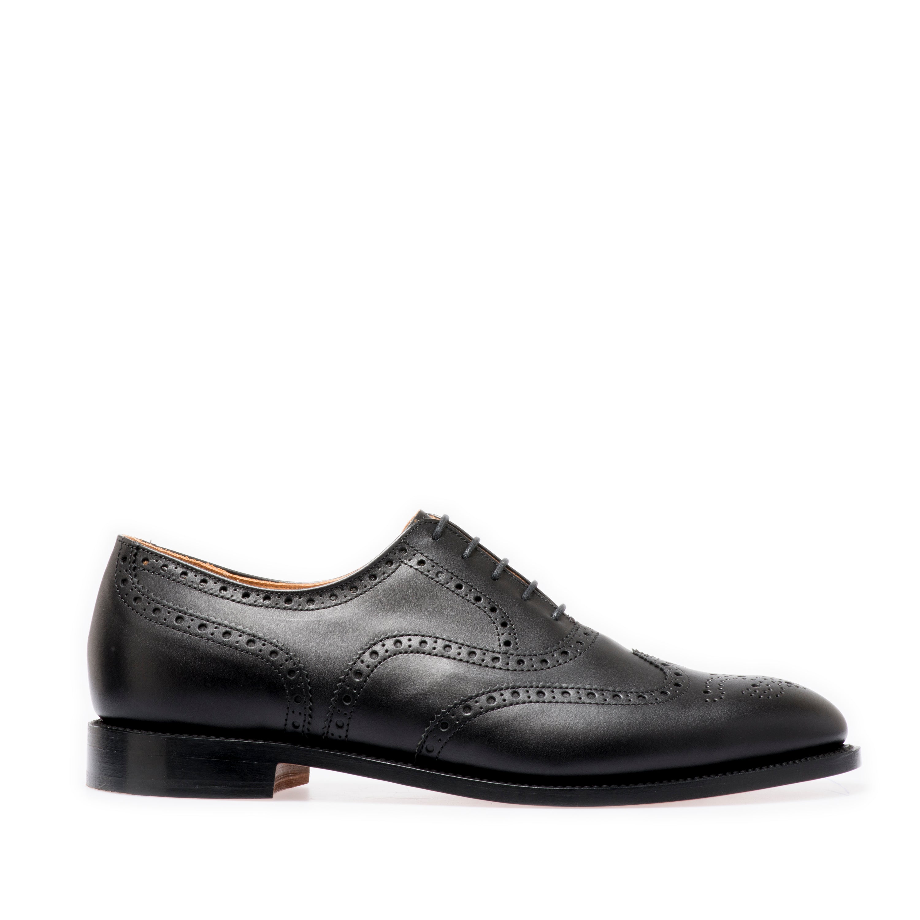Black Made in England Belgrave Brogue Shoe