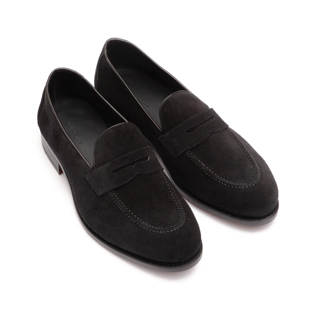 Black Suede Sole Penny Loafer
