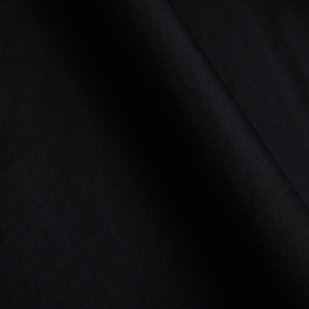 Black Alto Handmade Spread-Collar Shirt