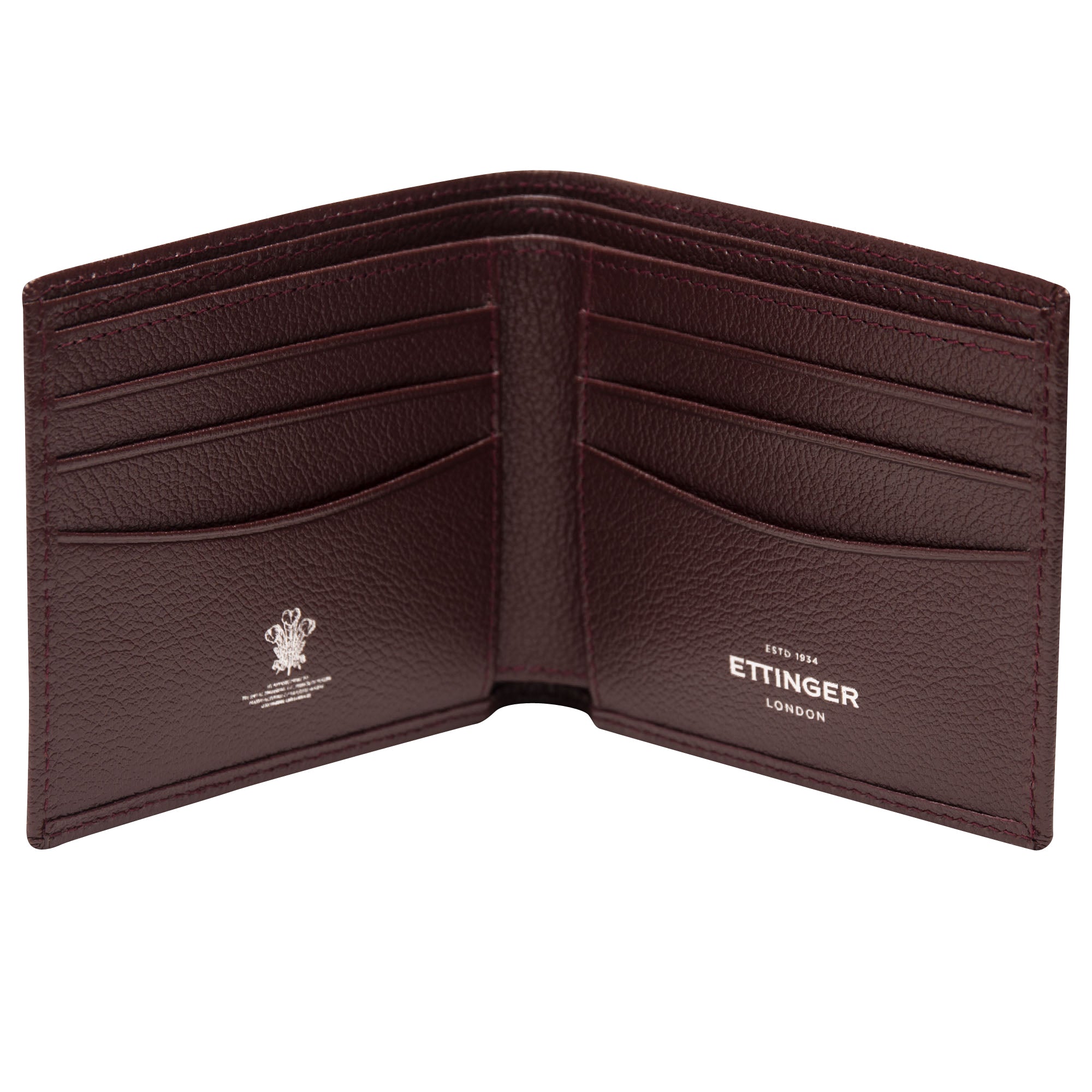 Ettinger Bordeaux Capra Leather 6 C/C Billfold Wallet