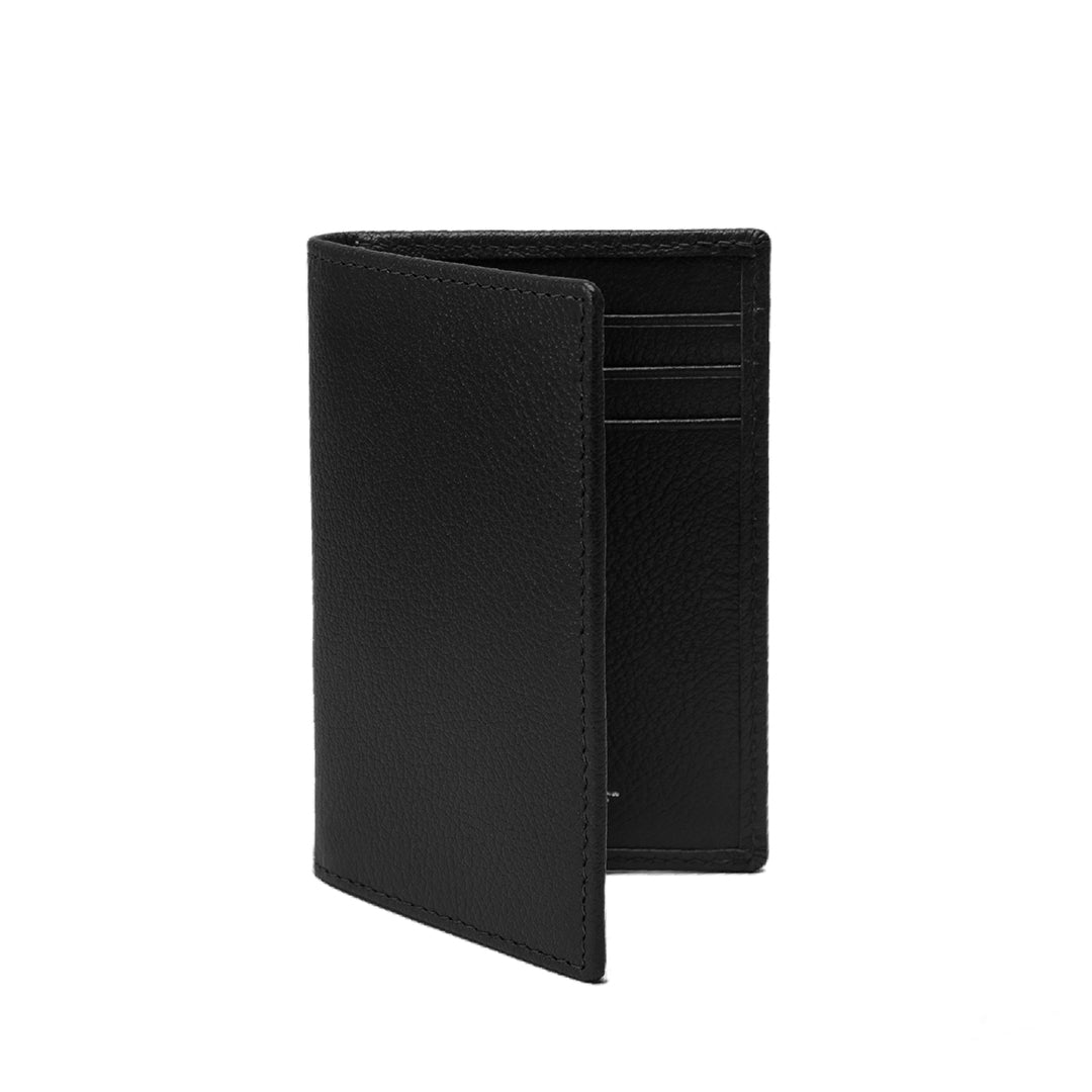 Ettinger Black Capra Leather Slim Card Case