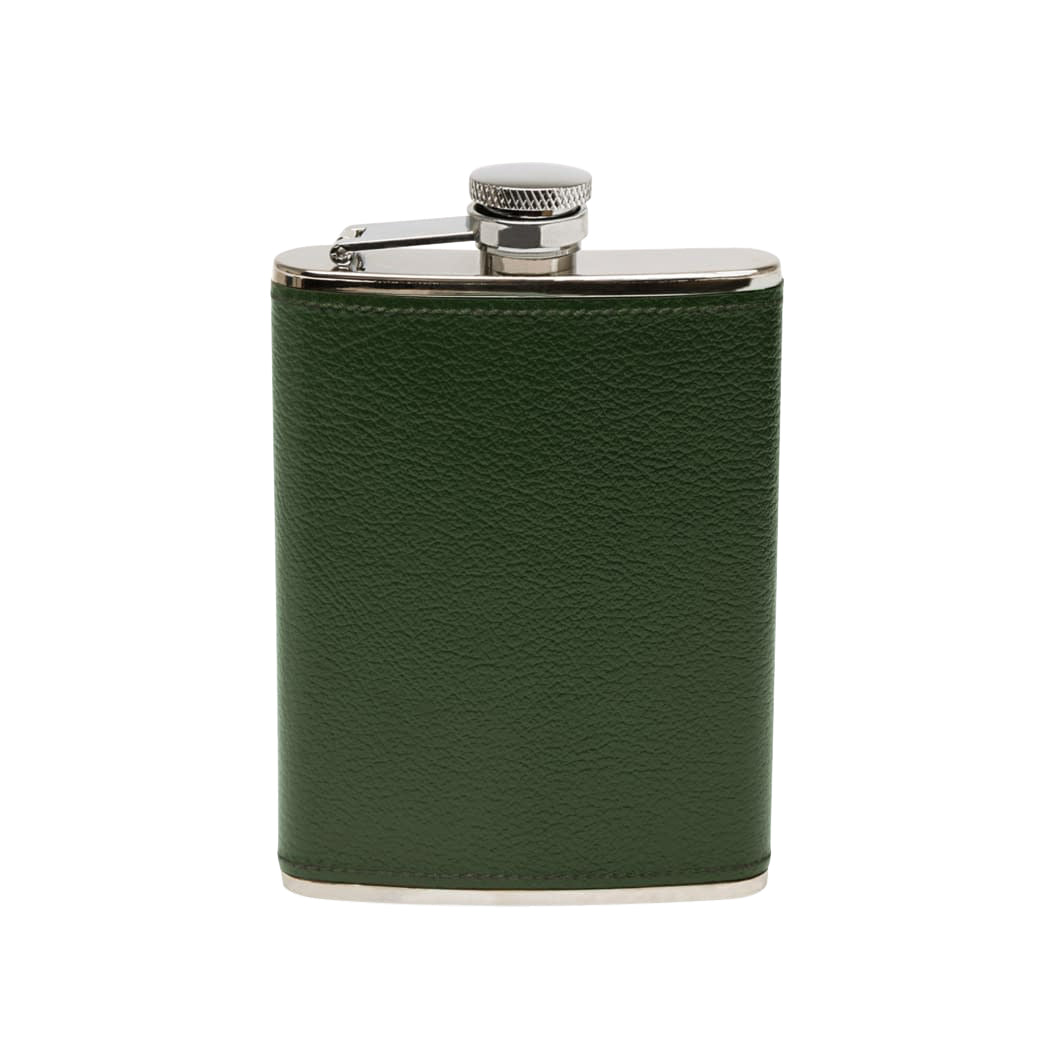 Ettinger Forest Green Capra 6oz Hip Flask with Funnel