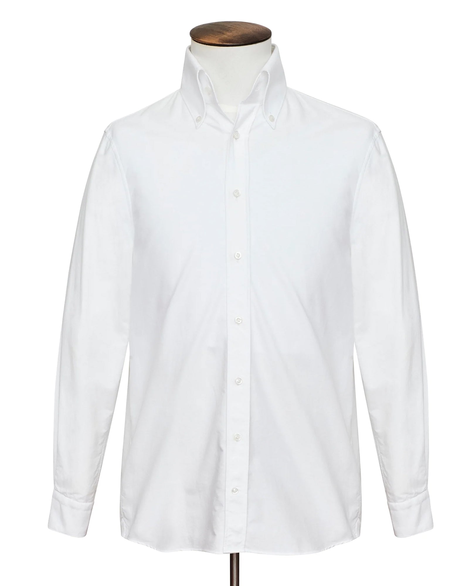 Classic White Oxford Button-Down Shirt