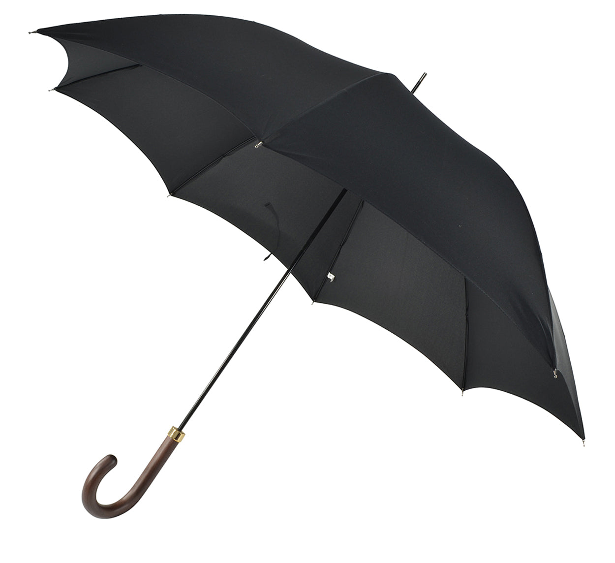 Black Hardwood Handle Fox Umbrella