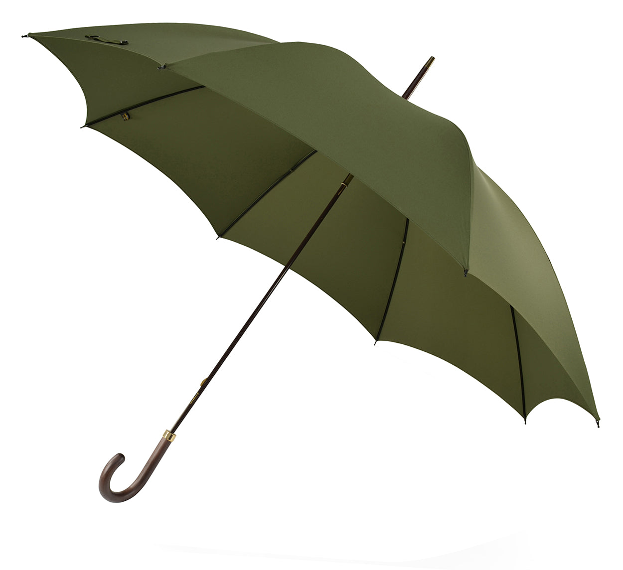 Olive Hardwood Handle Fox Umbrella