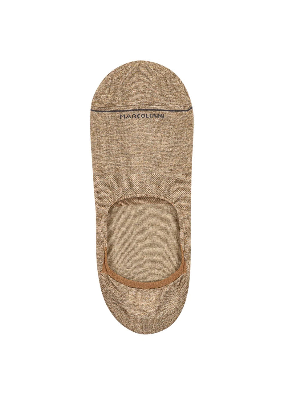 Marcoliani Invisible Touch  Chino Beige Marl Socks