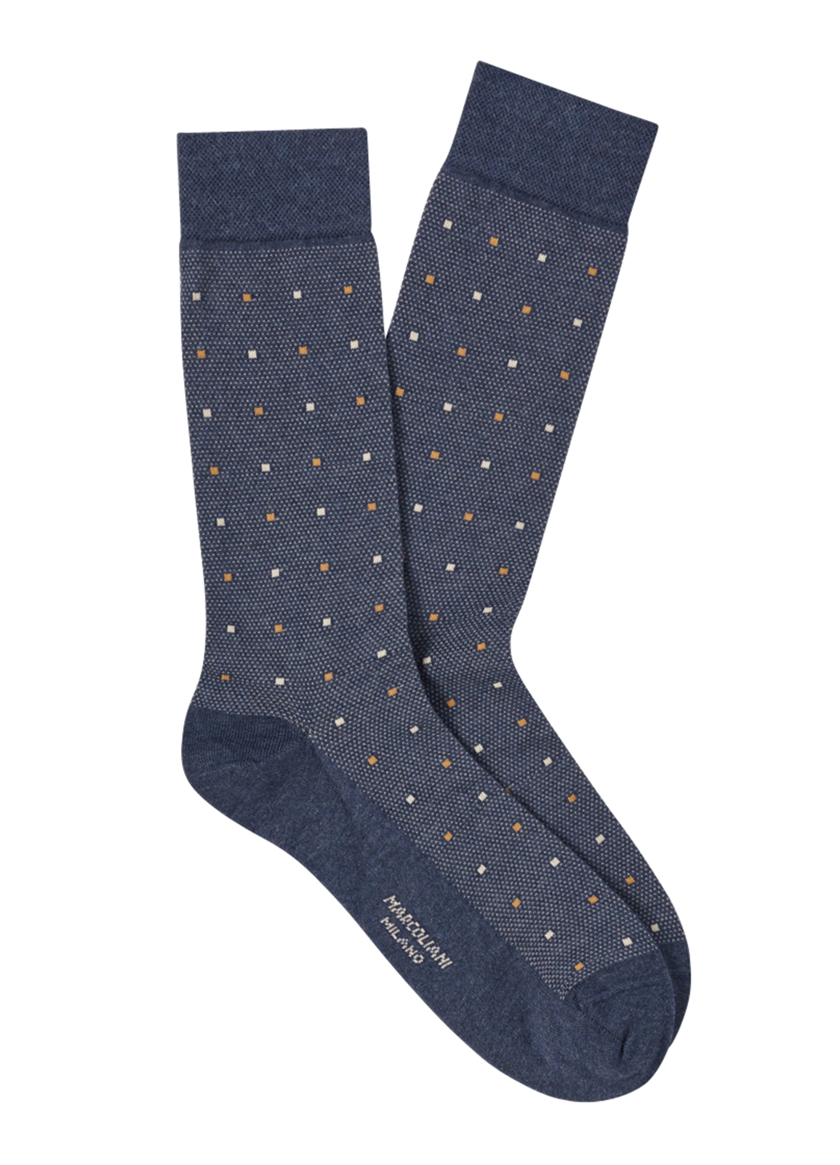 Marcoliani Classic Indigo Multi-Dot Socks