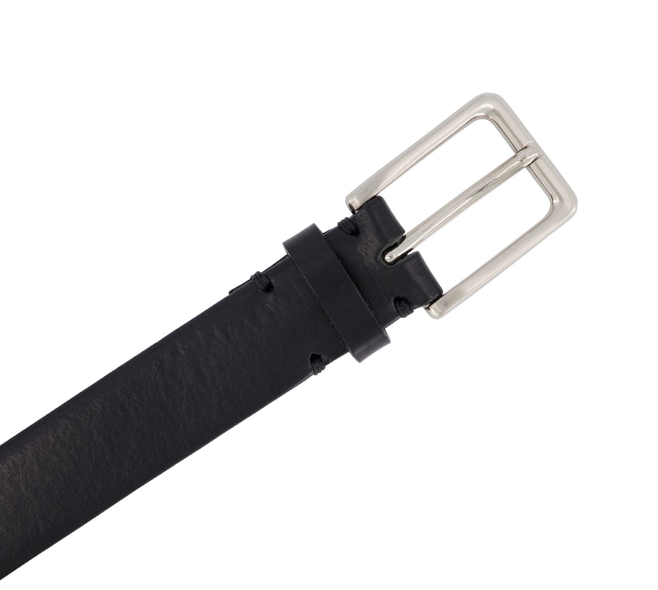 30mm Black Leather Belt