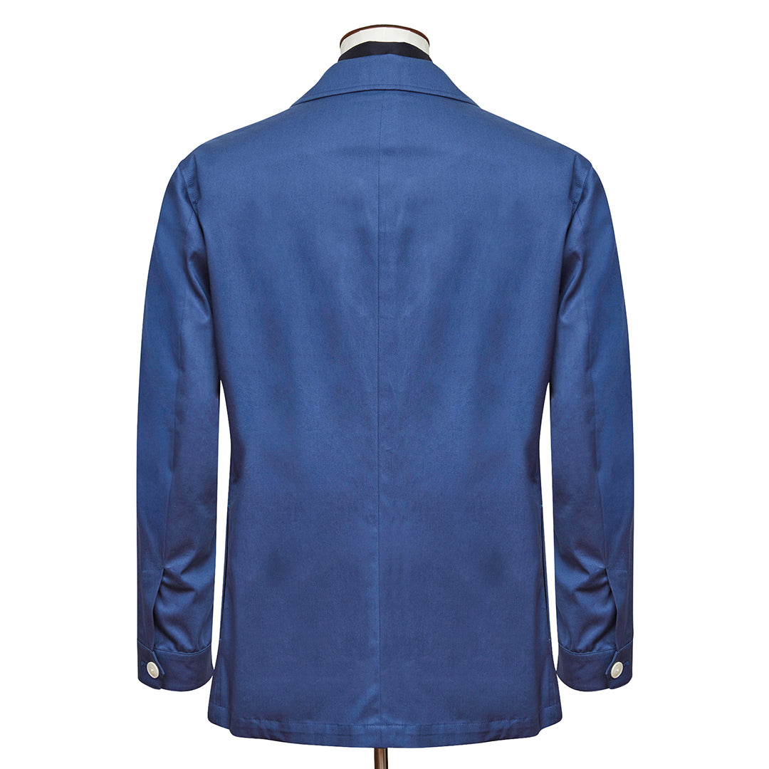 Mid Blue Lightweight Cotton Safari Jacket