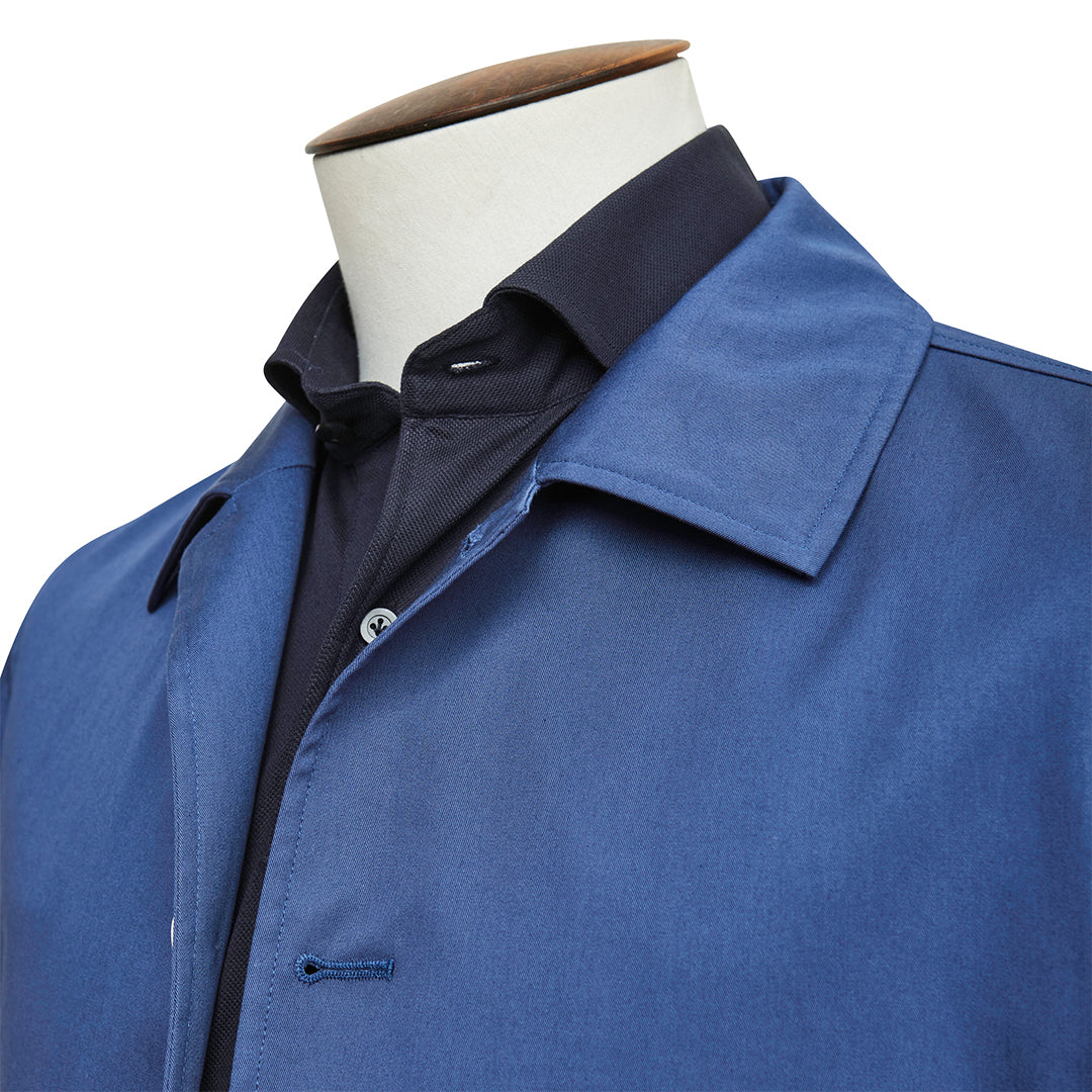 Mid Blue Lightweight Cotton Safari Jacket