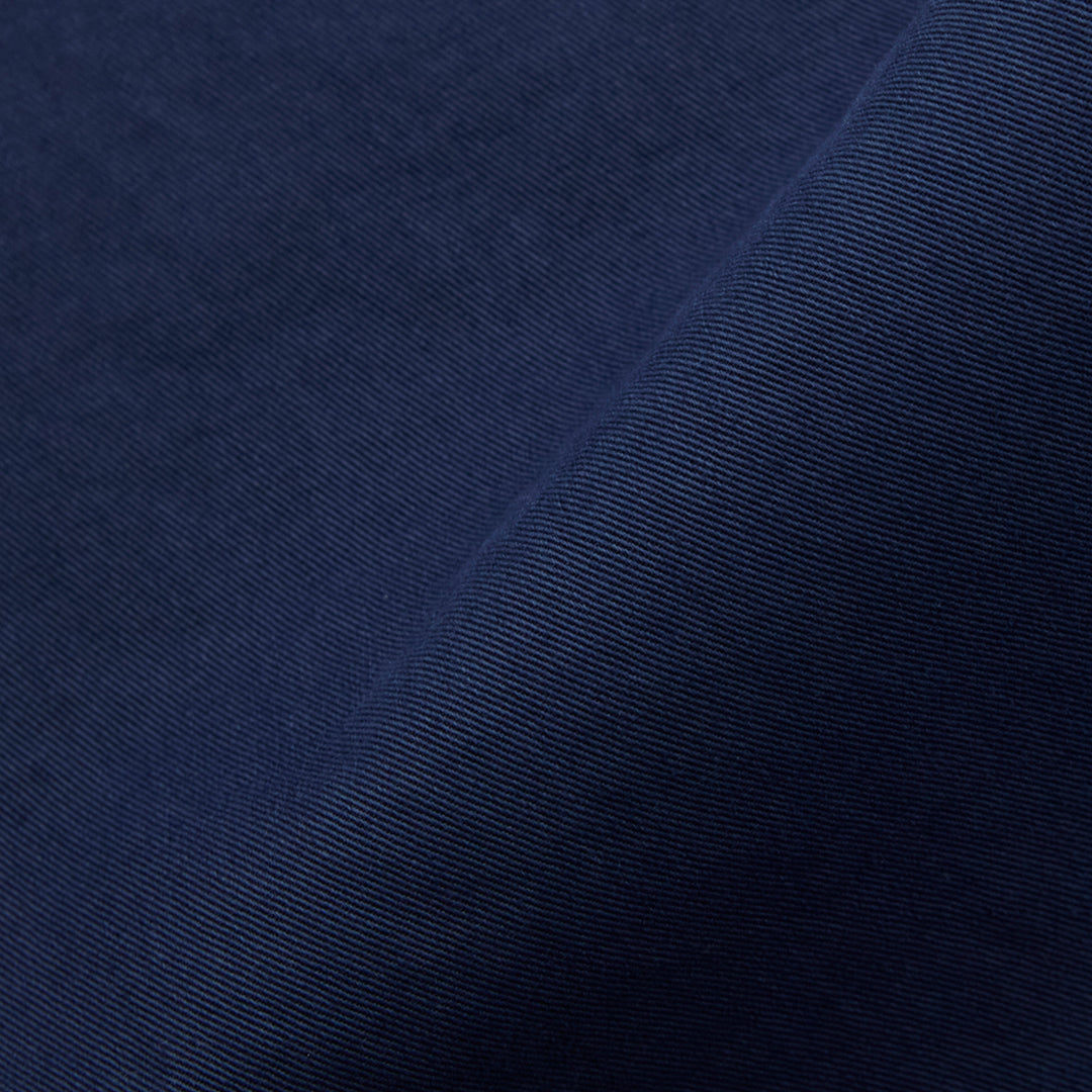 Dark Blue Washed Cotton Chino