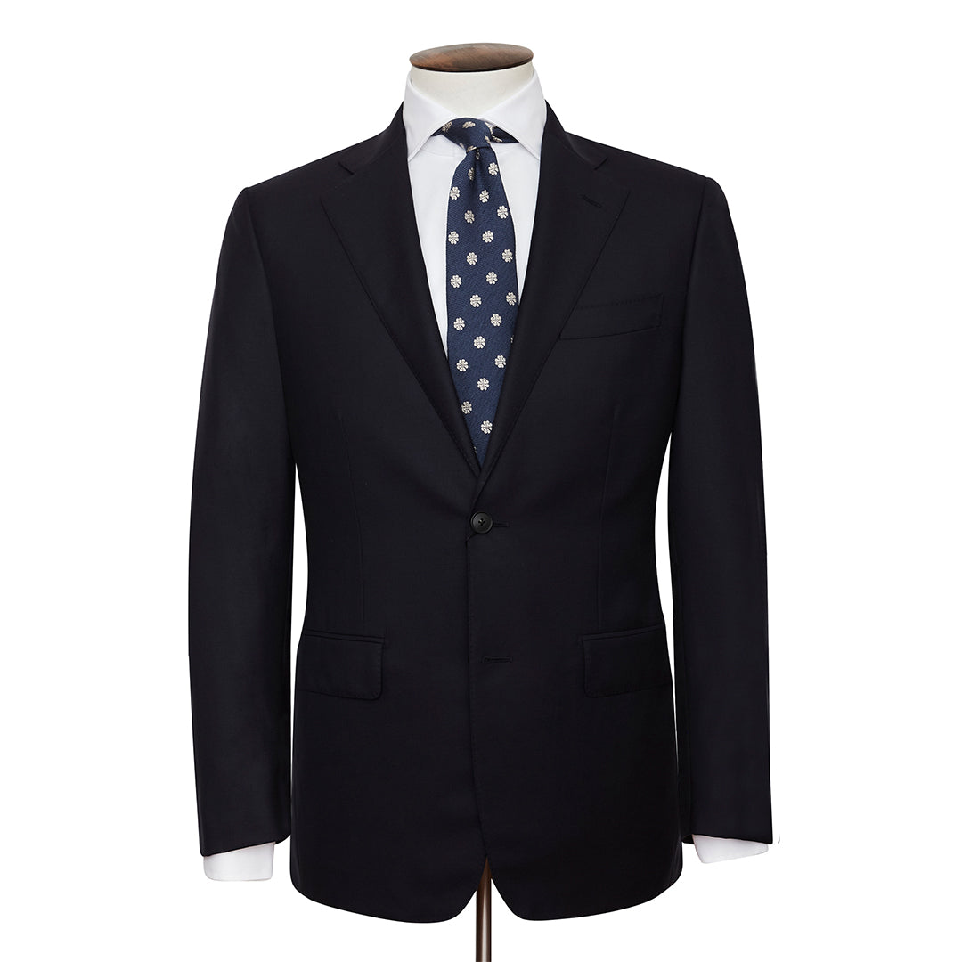 Classic White Twill Semi-Spread Collar Acton Shirt