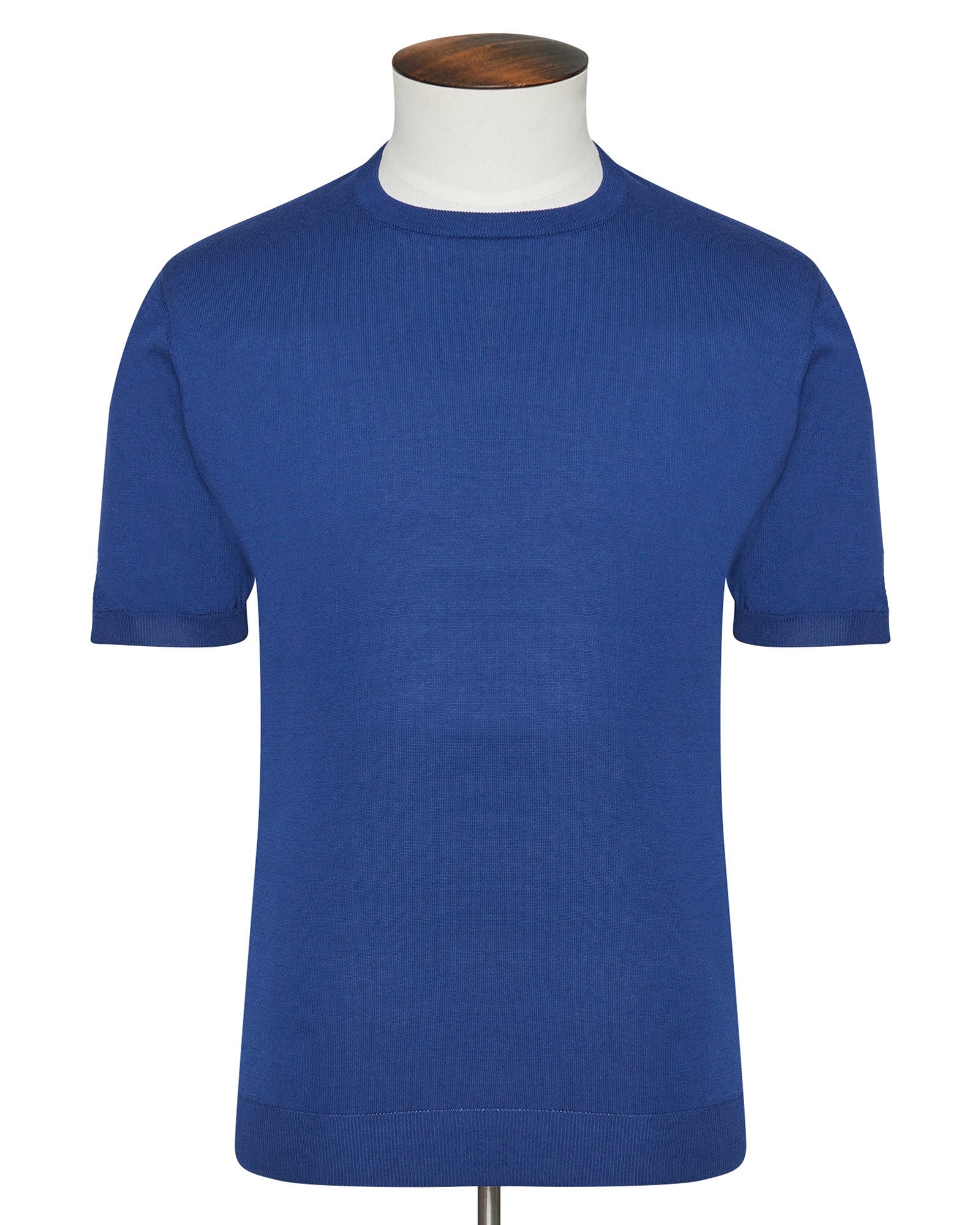 Marine Blue Ribbed T-Shirt