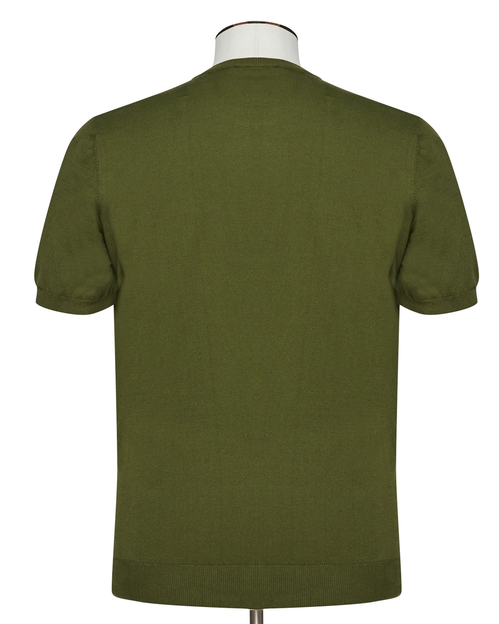 Olive Ribbed T-Shirt