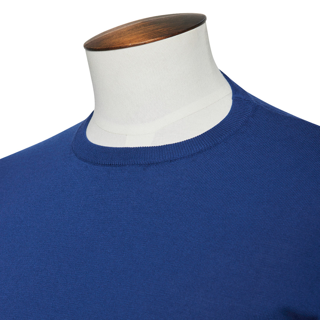 Marine Blue Ribbed T-Shirt