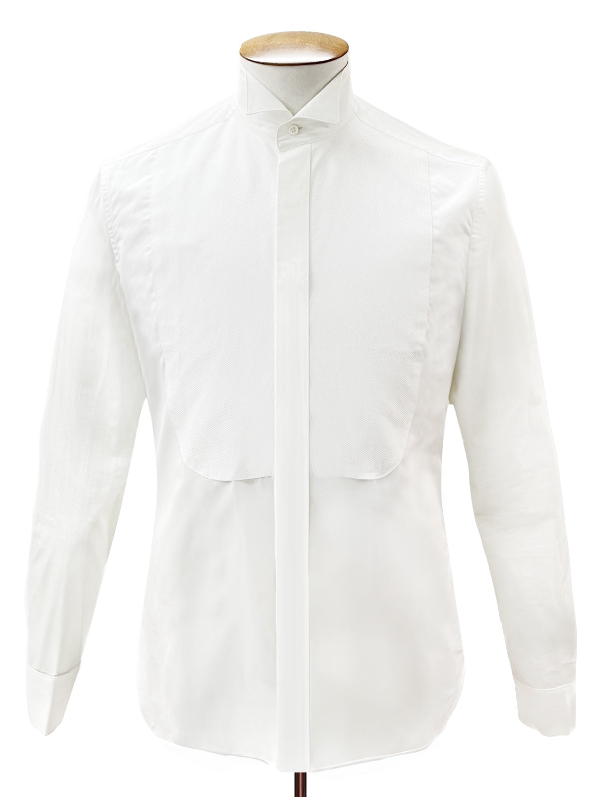 White Wing Tip Piqué Bib Shirt