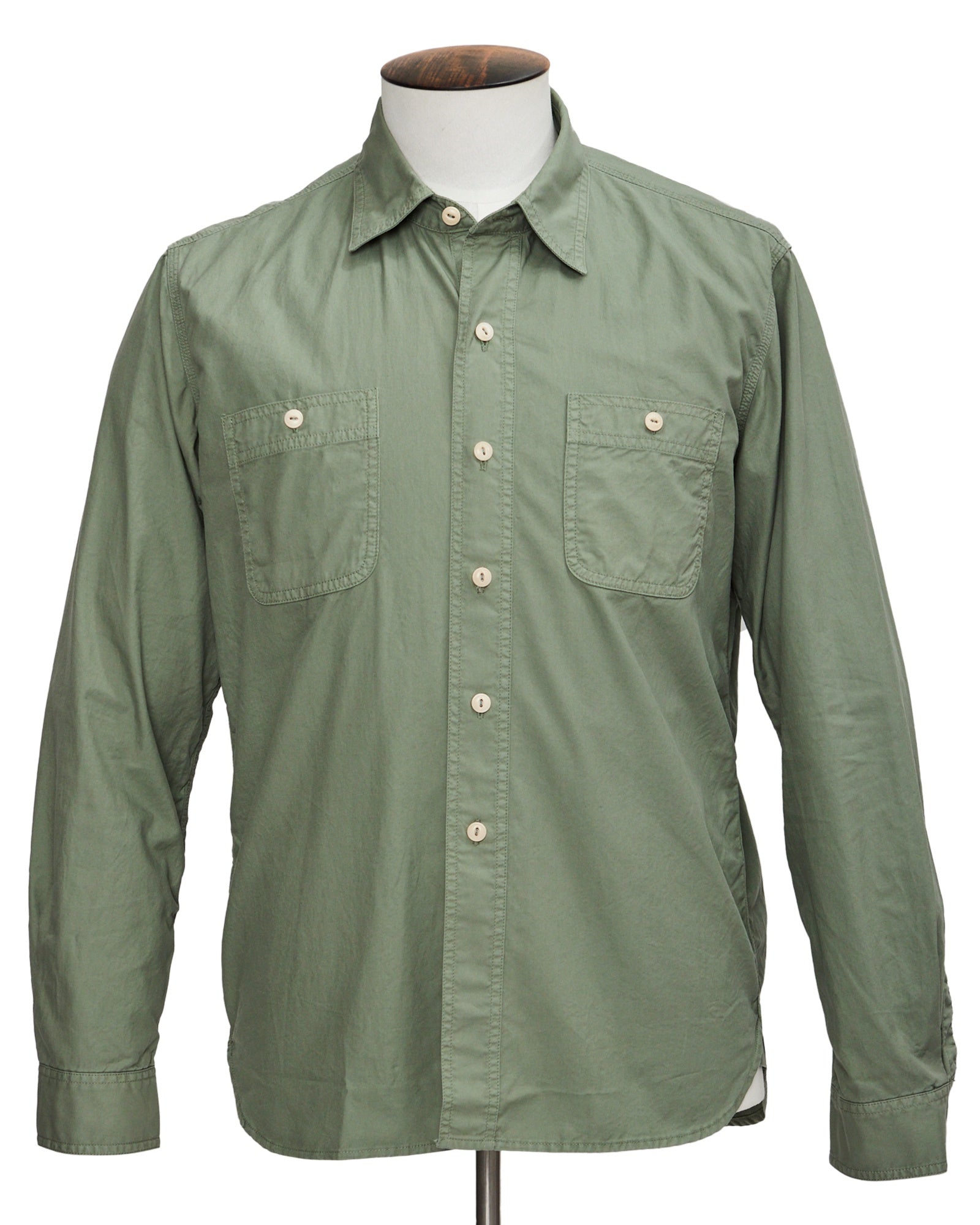 Fortela Sage Green Double Pocket Overshirt