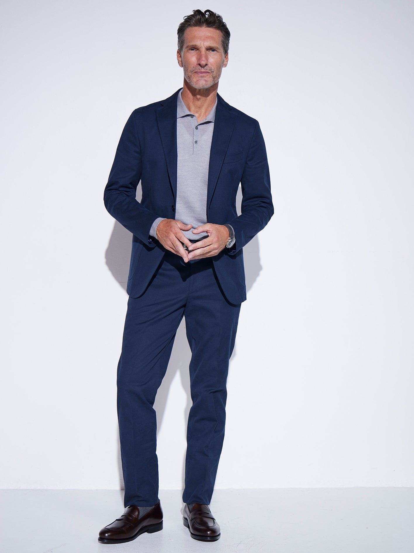 Olive Cotton Canvas Standard Trouser